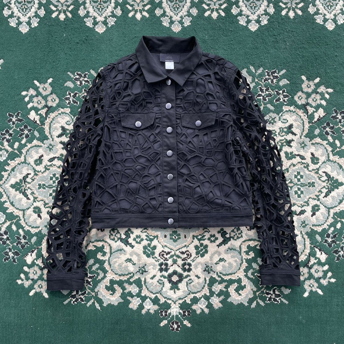 image of Avant Garde x H&m Black Jacket Torn Mesh, Men's (Size XS)