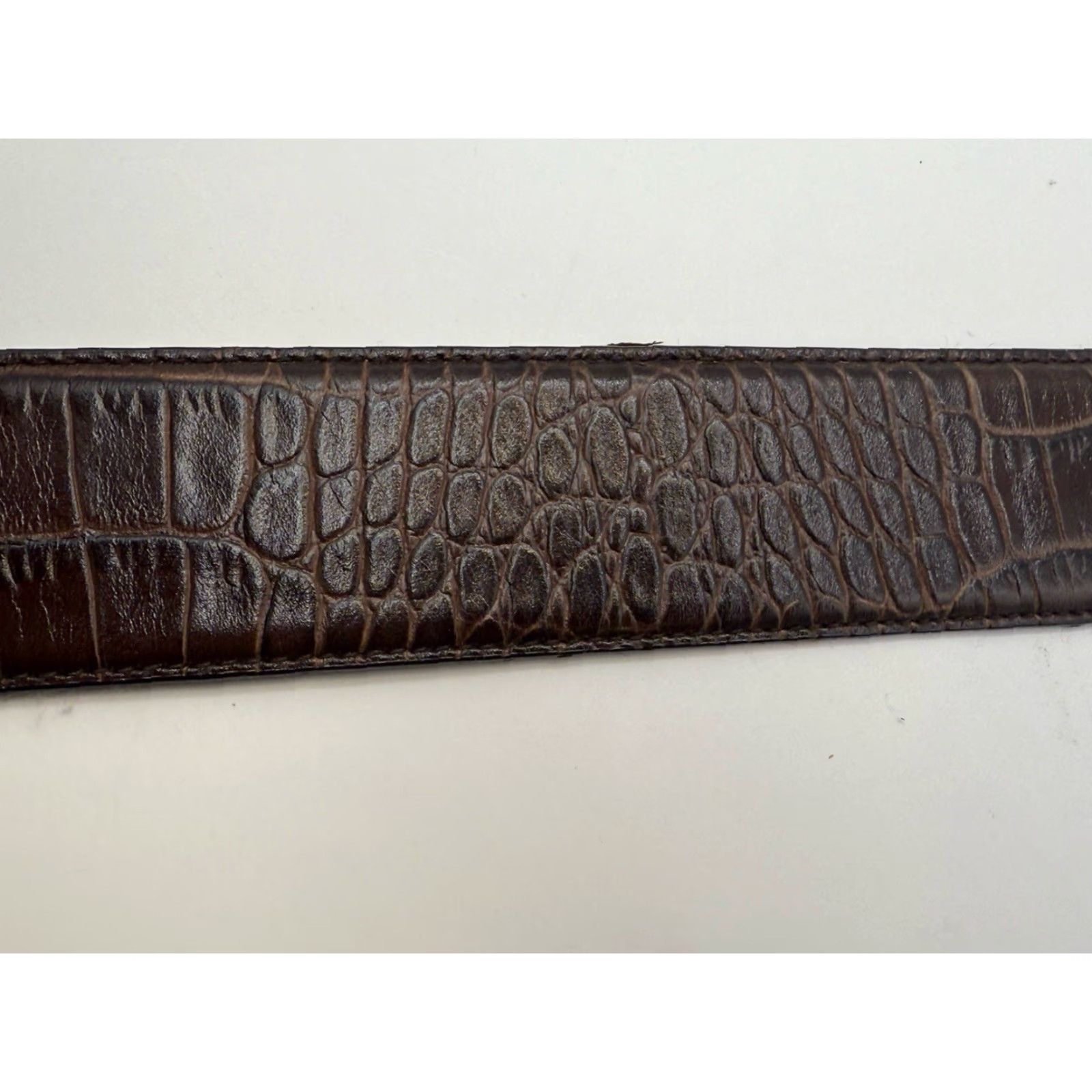 Ralph Lauren LAUREN RALPH LAUREN Collection Men’s Leather Belt M Italian Solid Stainless Steel Size ONE SIZE - 4 Thumbnail