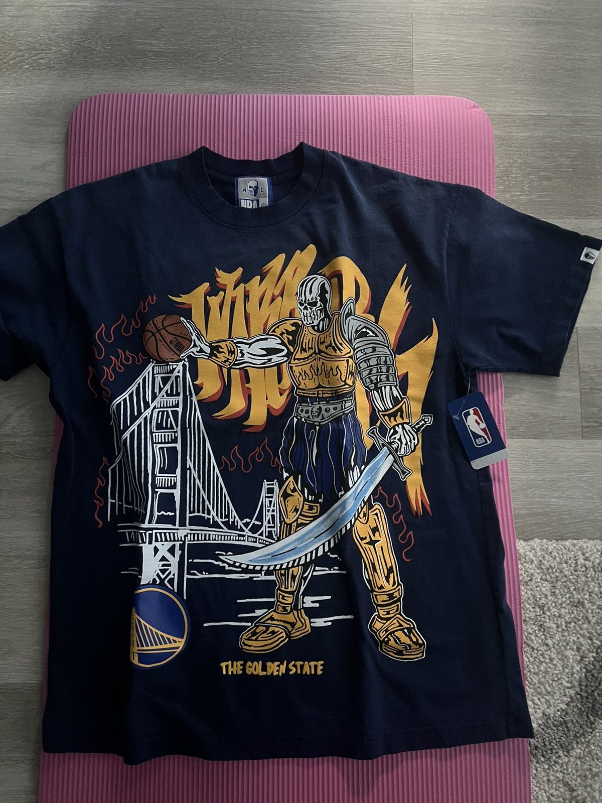 image of NBA x Warren Lotas Golden State Warrior in Blue, Men's (Size Large)