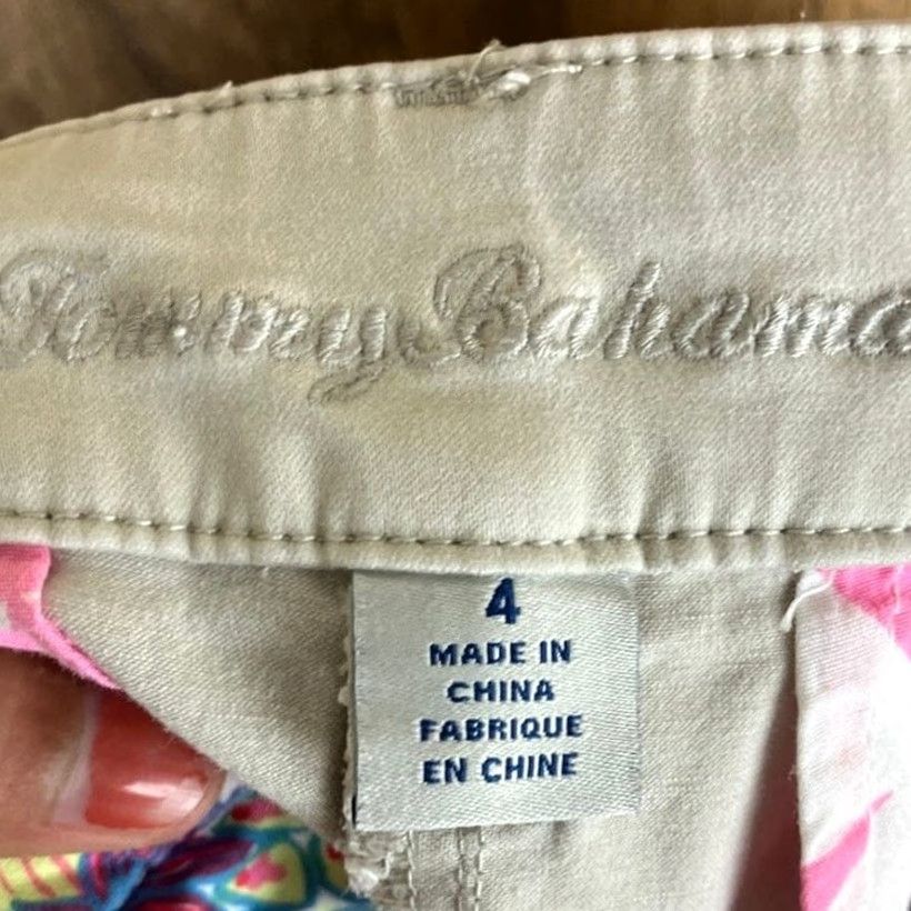 Tommy Bahama Tommy Bahama Womens Shorts Beige Midi Chino Island Life Stretch 4 Size 27" / US 4 / IT 40 - 4 Thumbnail