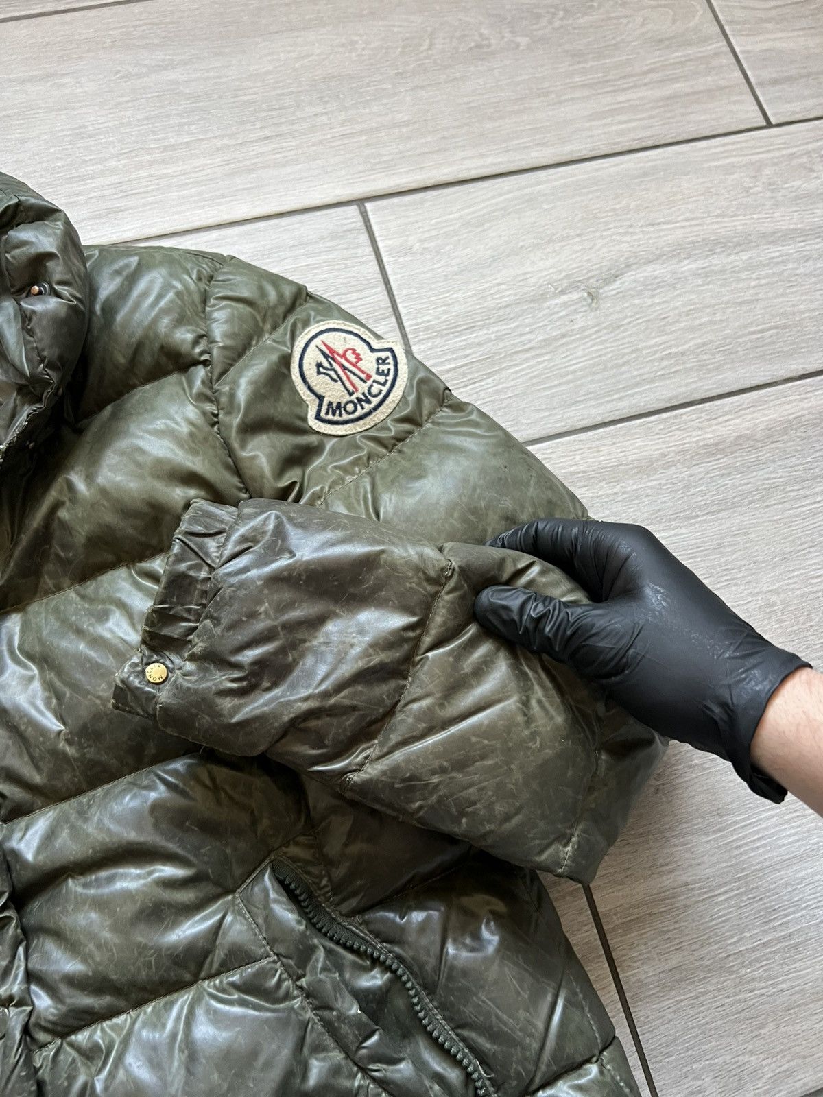 Moncler Moncler Puffer Jacket Green Large Used Size L / US 10 / IT 46 - 8 Thumbnail