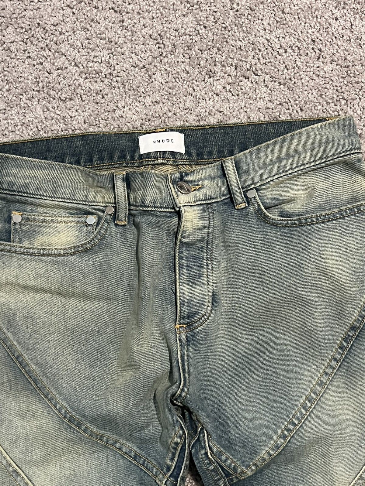 Rhude Moto Denim Size US 33 - 2 Thumbnail