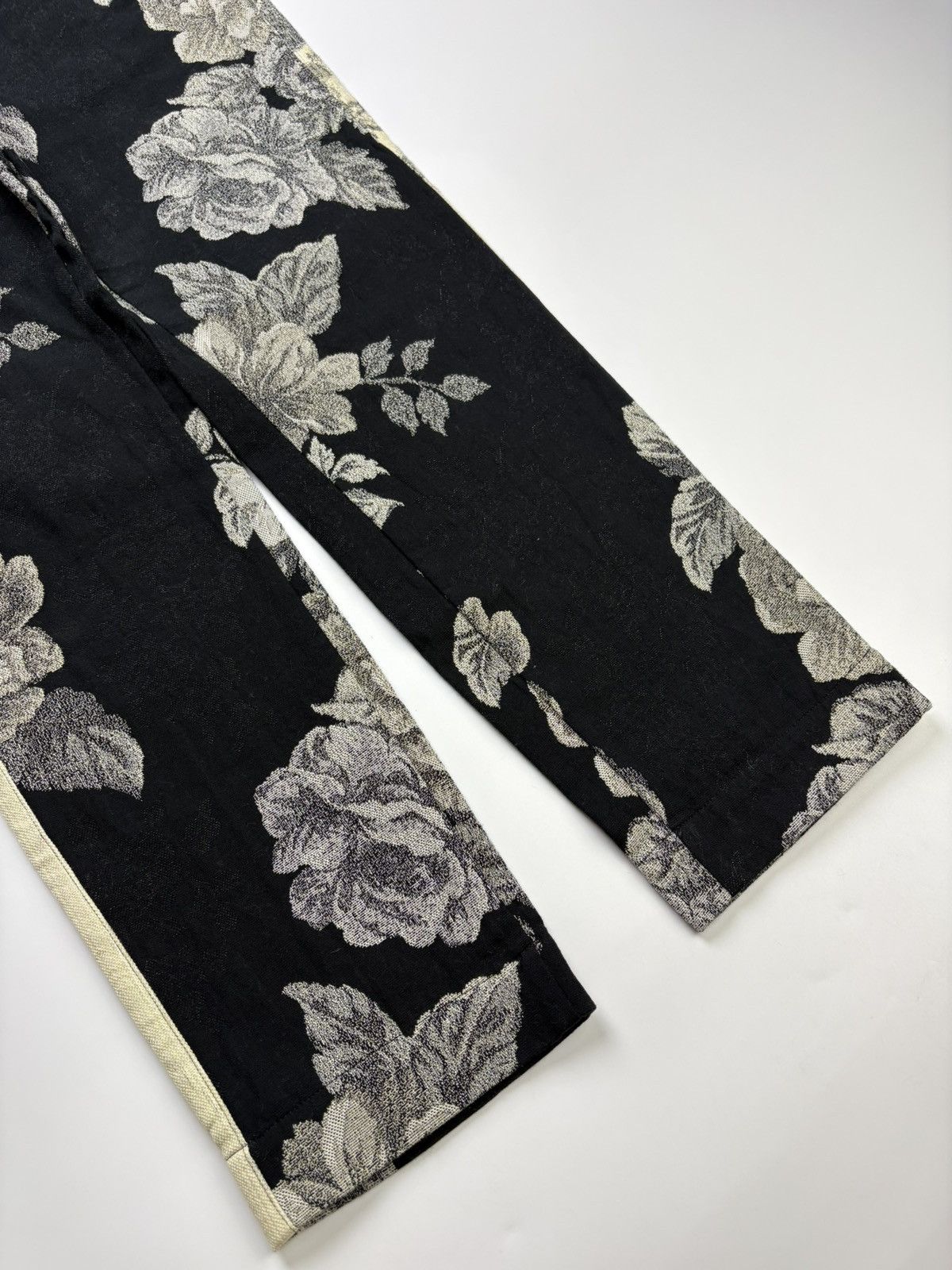 Y's A/W14 Y’s Yohji Yamamoto Cropped Flower Jacquard Side Line Size US 30 / EU 46 - 3 Thumbnail