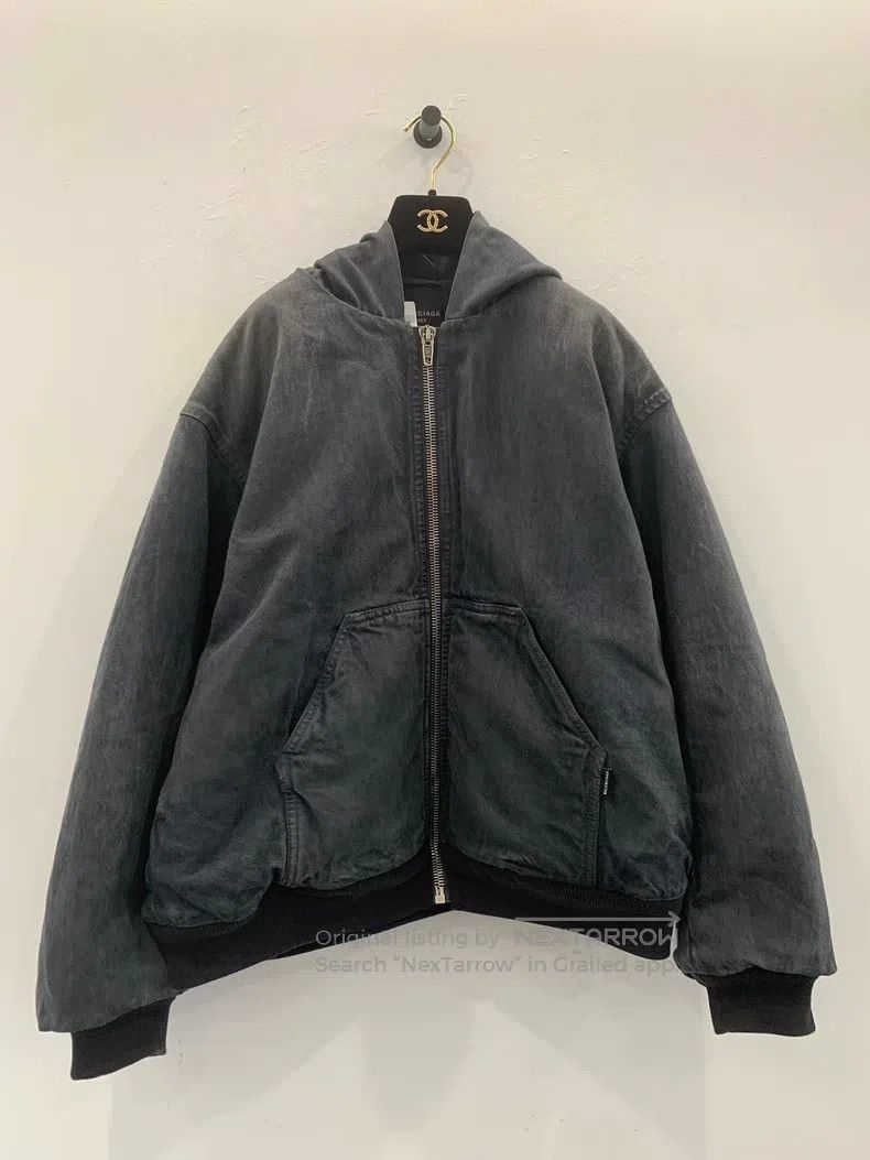 Balenciaga Balenciaga Back Letter Logo Vintage Distressed Grey Denim Size US XS / EU 42 / 0 - 3 Thumbnail