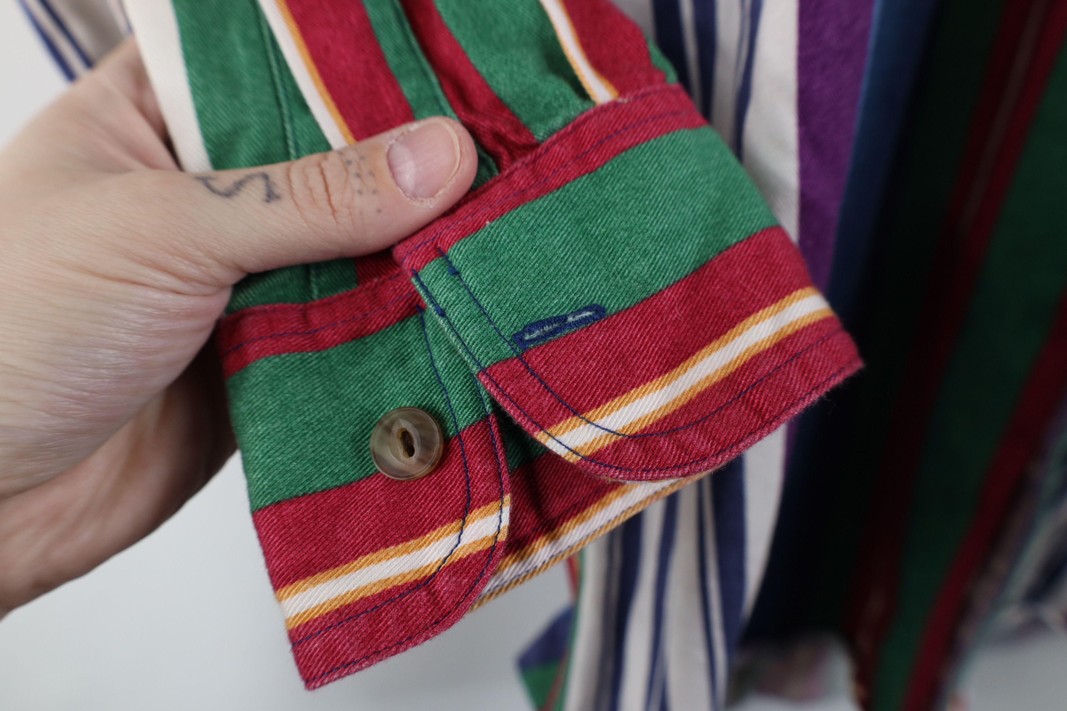 Polo Ralph Lauren Vtg 90s Chaps Ralph Lauren Crest Denim Button Down Shirt Size US L / EU 52-54 / 3 - 7 Thumbnail
