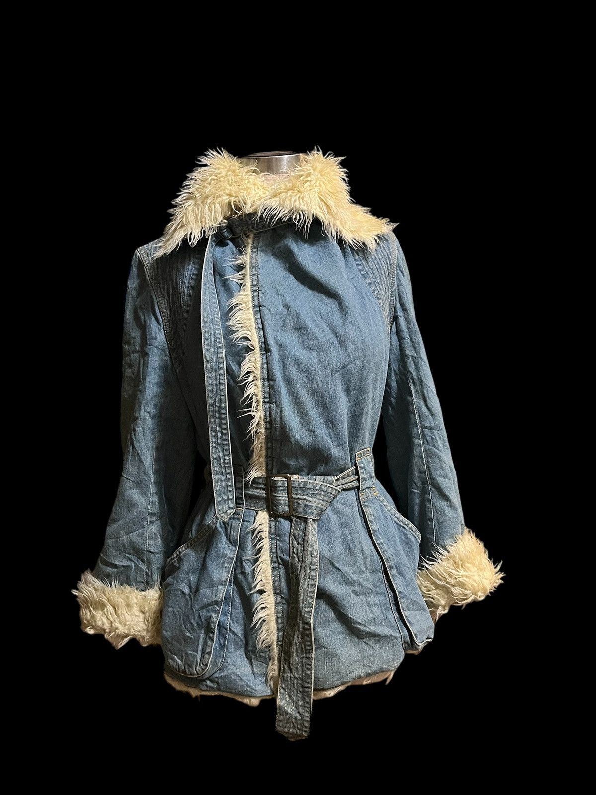 Tsumori Chisato Denim faux fur jacket Size M / US 6-8 / IT 42-44 - 4 Thumbnail