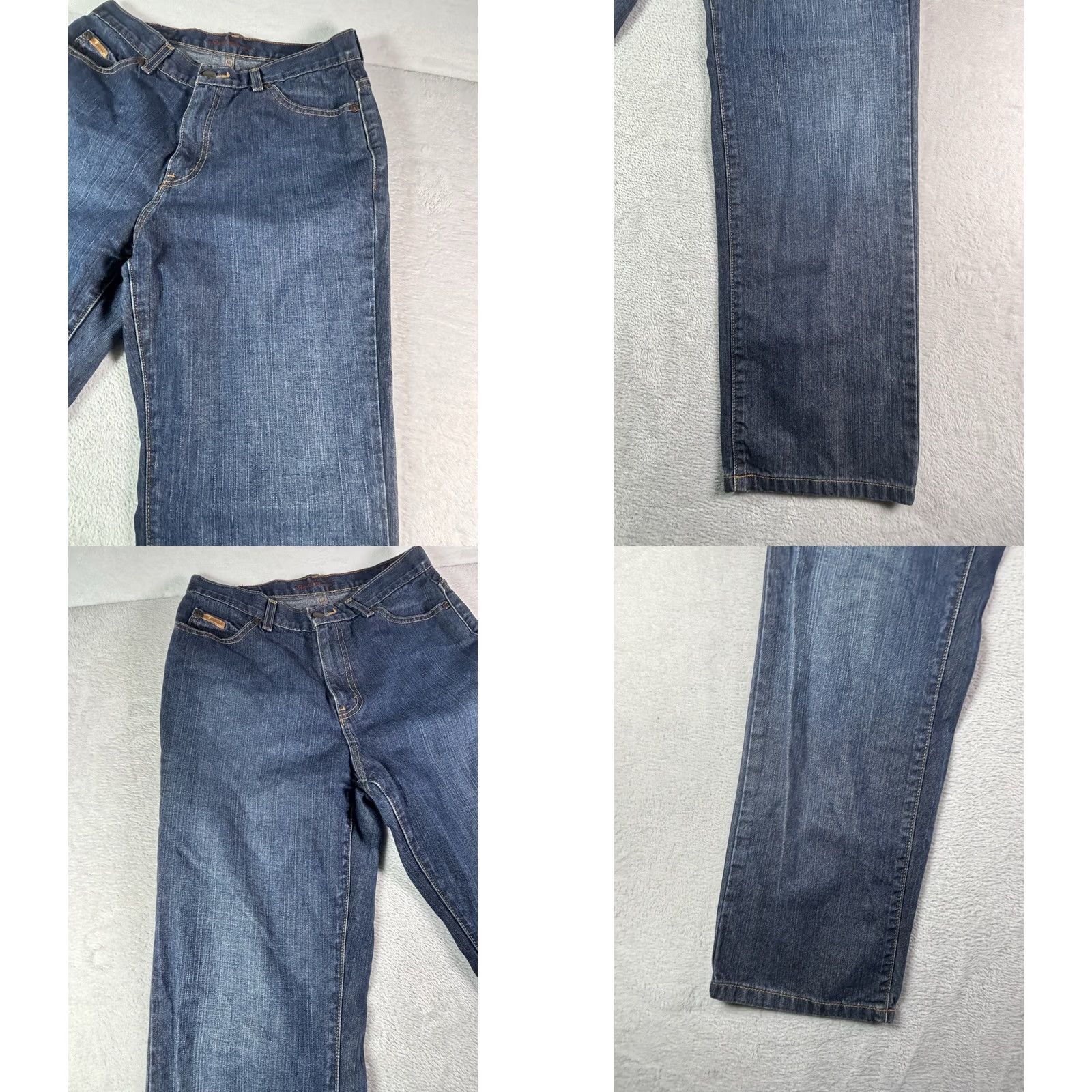 Eddie Bauer Eddie Bauer Jeans Women's 10 Regular Original Loose Straight Leg Denim Blue 5-Pocket Pockets Vintage No 90s Theme Fashion Jeans Size 32" / US 10 / IT 46 - 9 Thumbnail