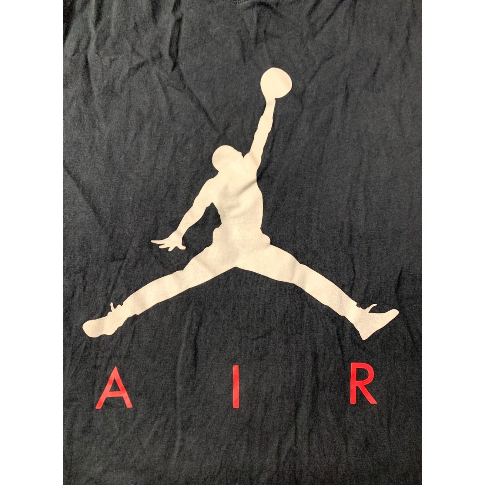 Nike NIKE AIR JORDAN JUMPMAN 2017 ORIGINAL MEN T-SHIRT SHIRT JERSEY CREW NECK SIZE M BLACK AND GRAY Printed Logo Basketball Mens Size US M / EU 48-50 / 2 - 4 Thumbnail