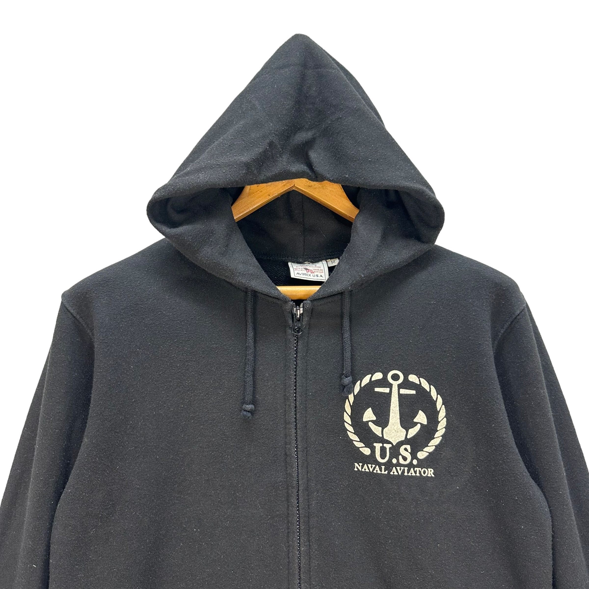 Avirex AVIREX US NAVAL AVIATOR BIG LOGO PULLOVER HOODIES #8839-030 Size US M / EU 48-50 / 2 - 4 Thumbnail