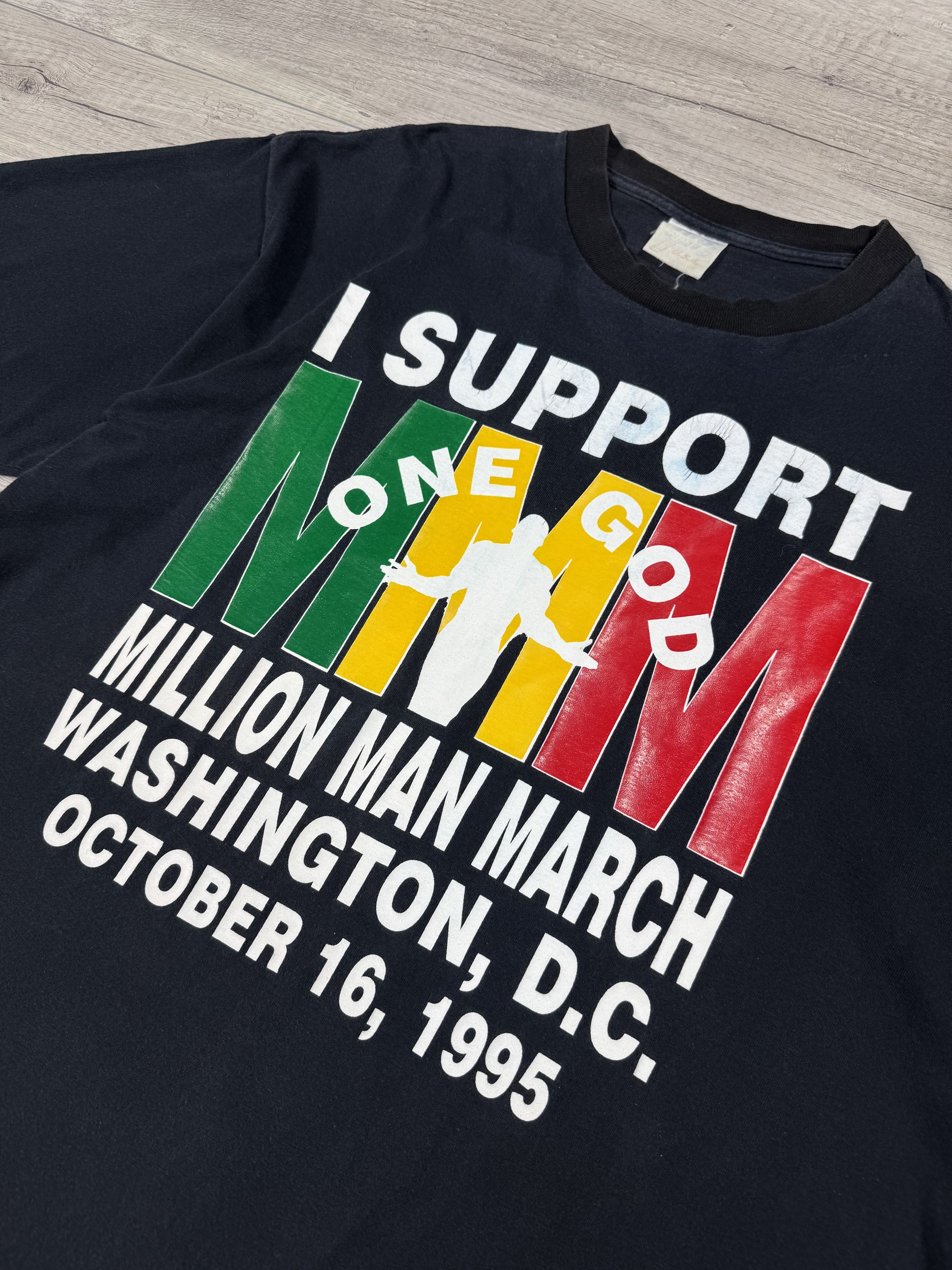 Vintage Million Man March One God October 16 1995 tee