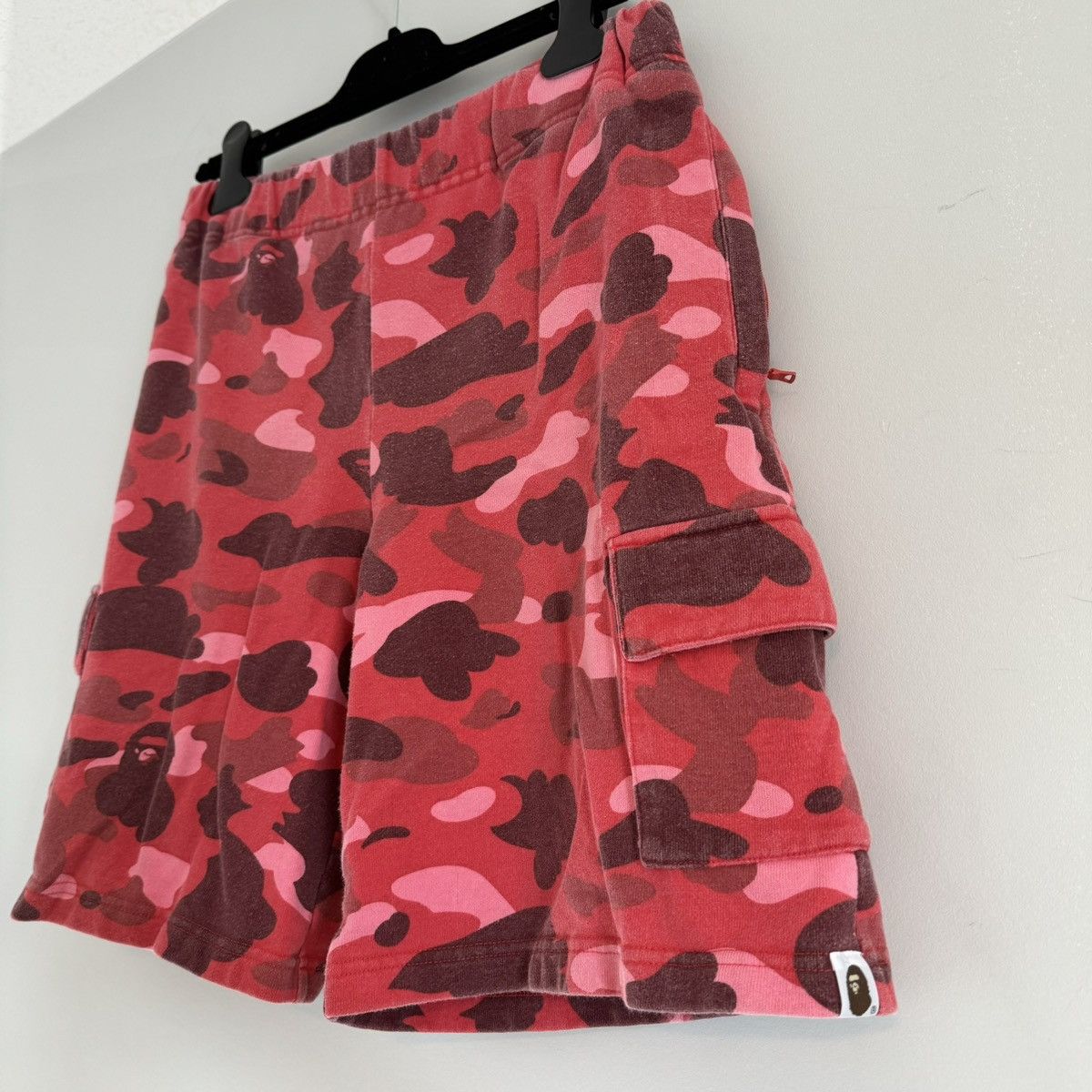 Bape OG Bape Red Camo Cargo Sweat Shorts Nerd Size US 30 / EU 46 - 4 Thumbnail