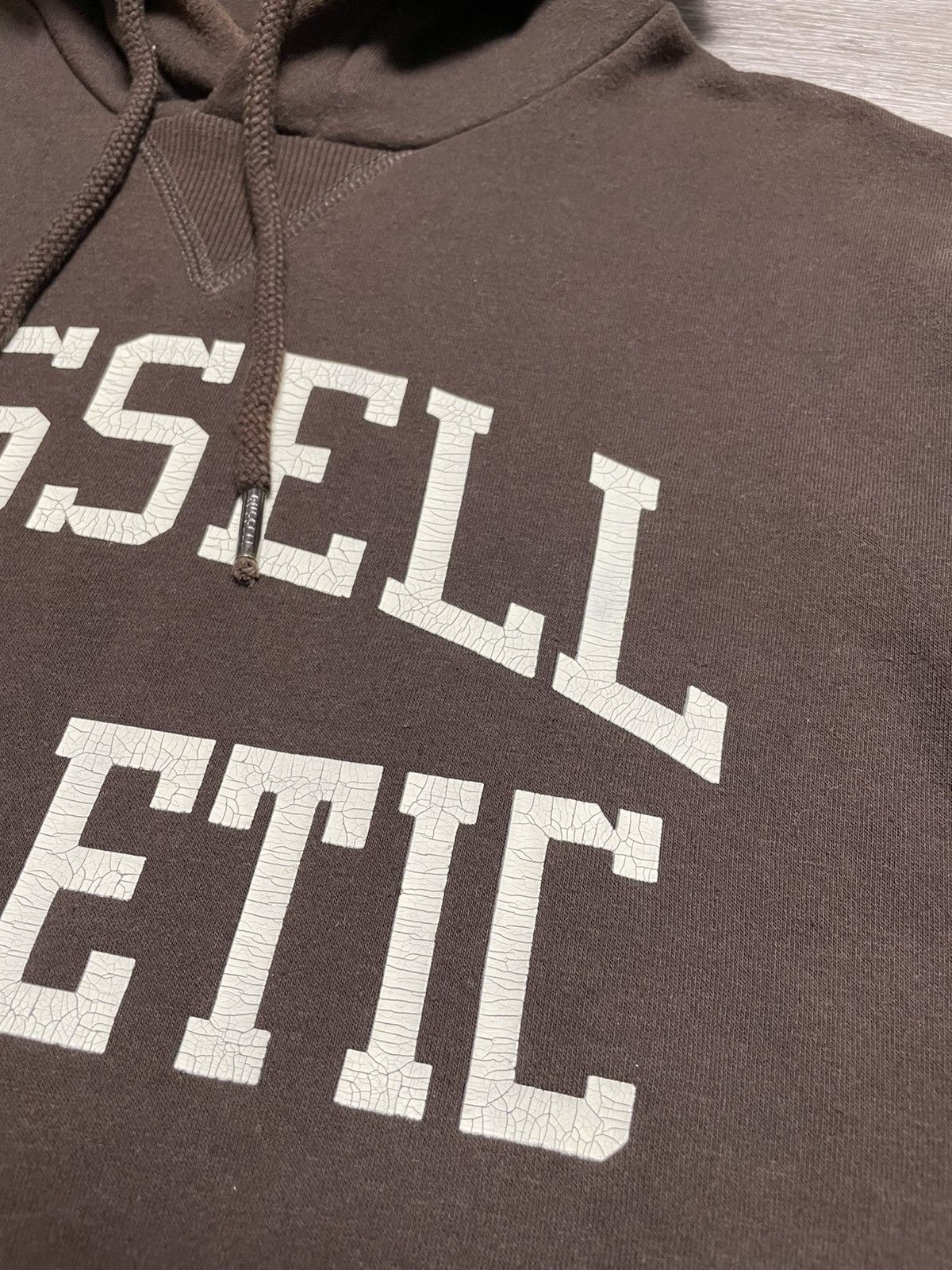 Russell Athletic Vintage Russell Athletic Big Logo Brown Hoodie Y2K Size US S / EU 44-46 / 1 - 10 Thumbnail