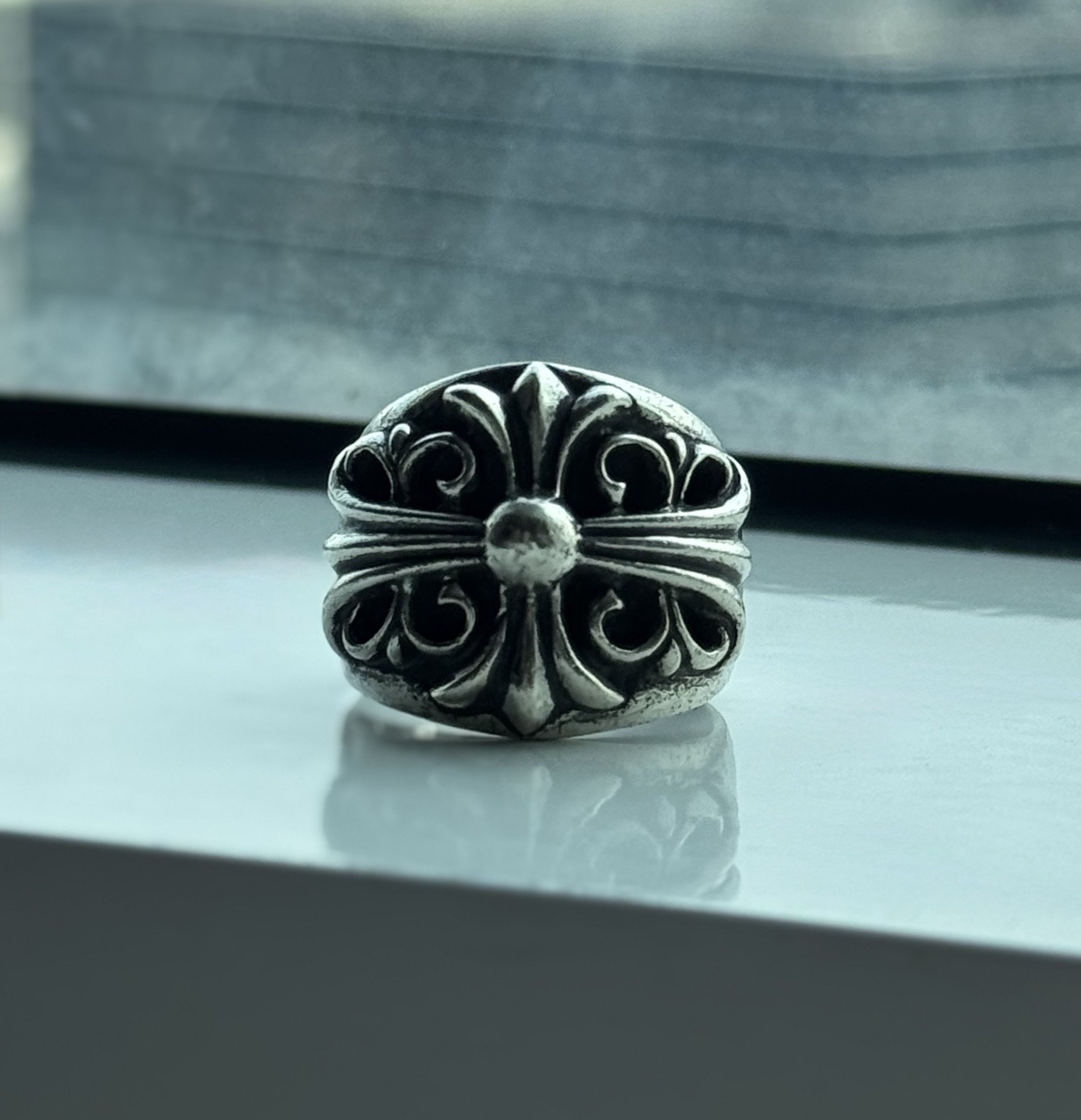 CHROME HEARTS - keerper ring 18.5～19.0 Chrome Hearts Blue Sapphire Keeper Ring – Justin Reed