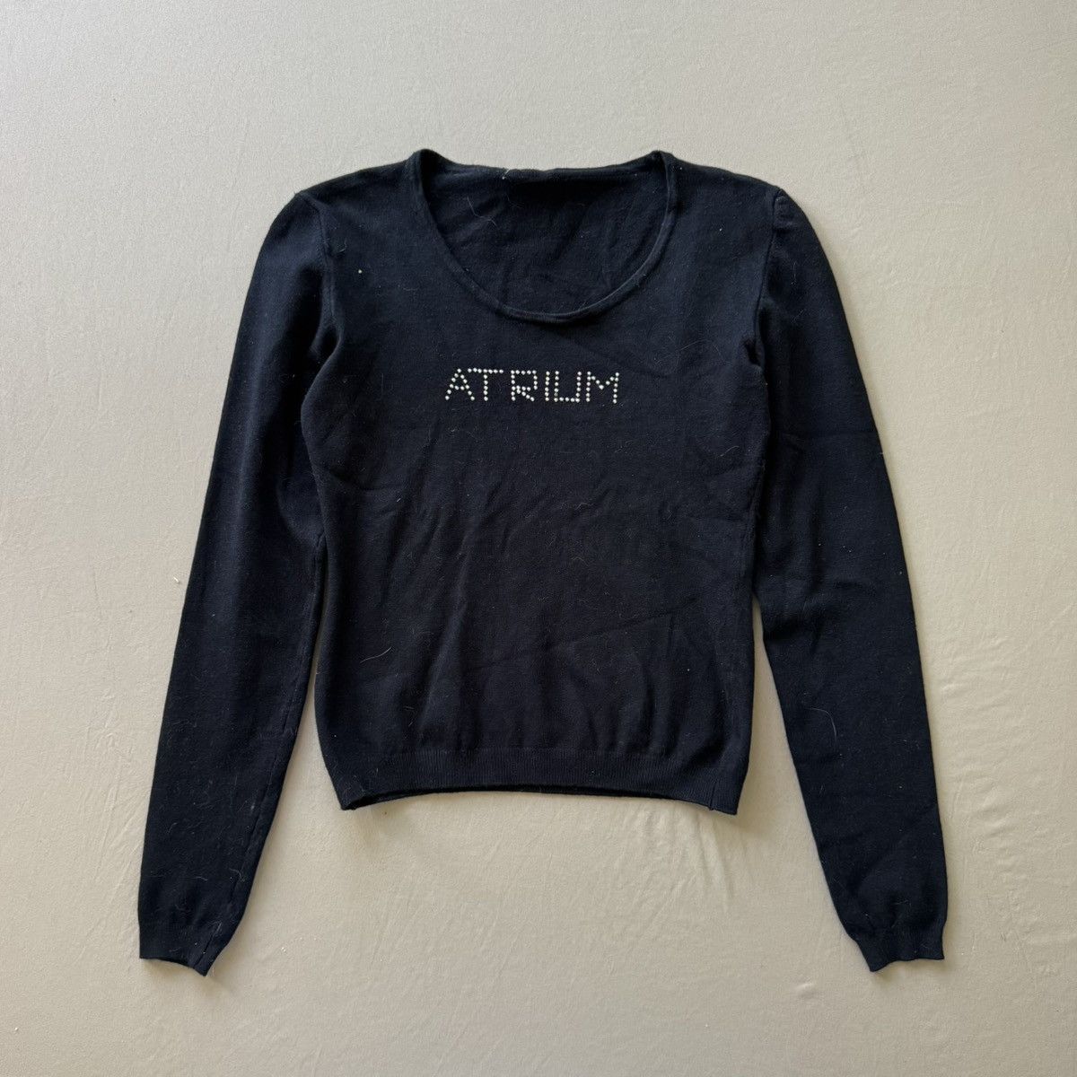 Other Vintage “Atrium” Bedazzled Knit Top Size M / US 6-8 / IT 42-44 - 1 Thumbnail
