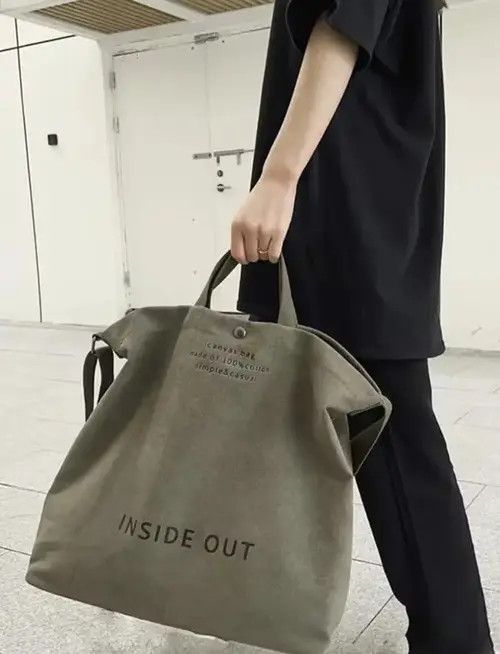Japanese Brand Tote Bag Vintage Japanese Brand Canvas Shoulder Bag Size ONE SIZE - 2 Thumbnail