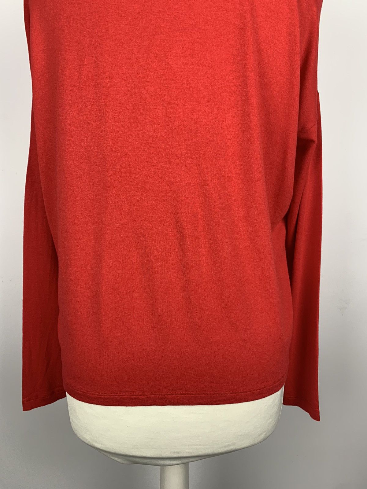 Other Ivko Woman V-Neck Long Sleeve T-Shirt Red Size 36 Luxury Size XS / US 0-2 / IT 36-38 - 6 Thumbnail