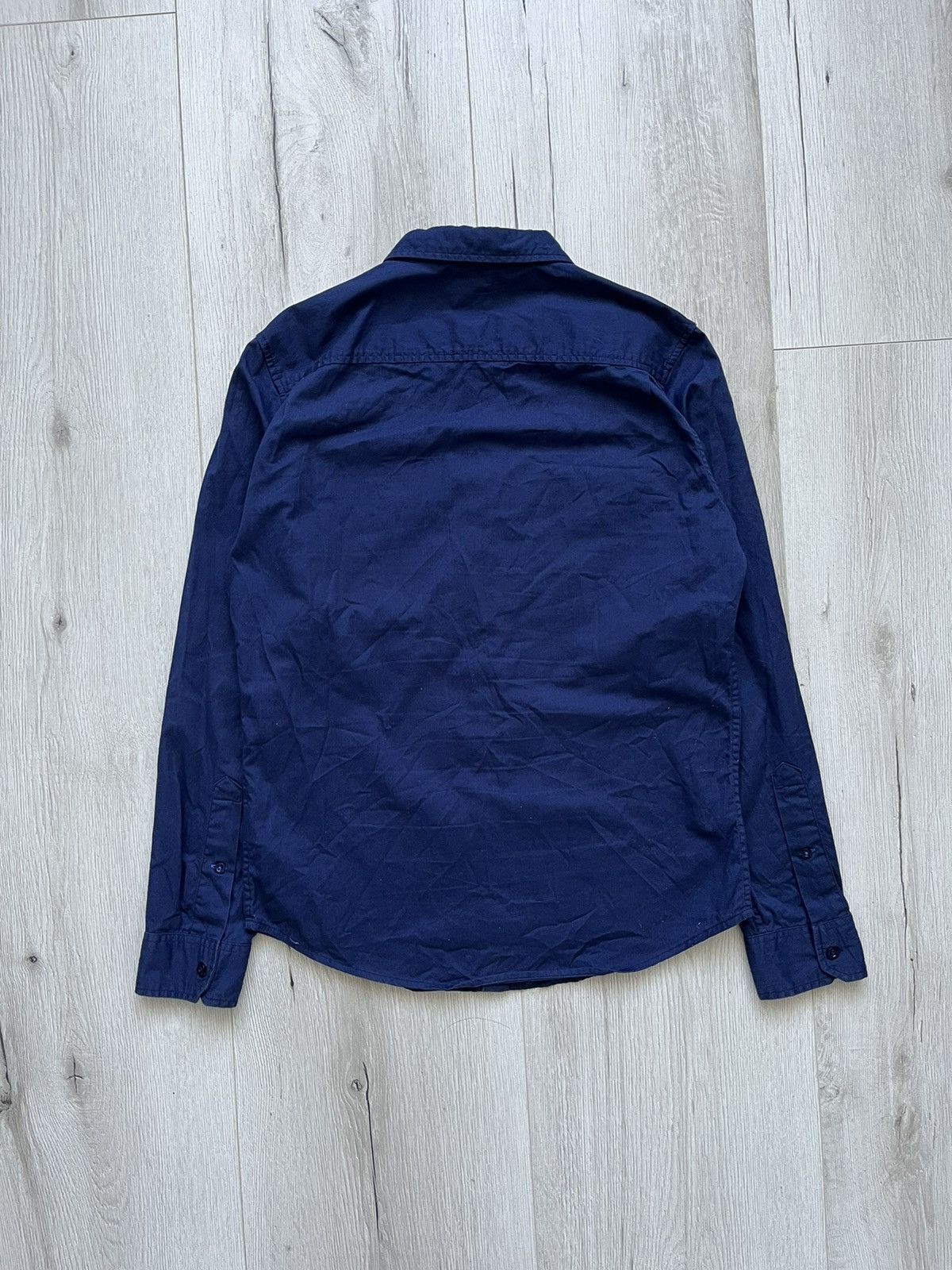Lee × Vintage Vintage Lee Kansas 1889 Button Down Long Sleeve Navy Shirt Size US S / EU 44-46 / 1 - 5 Thumbnail