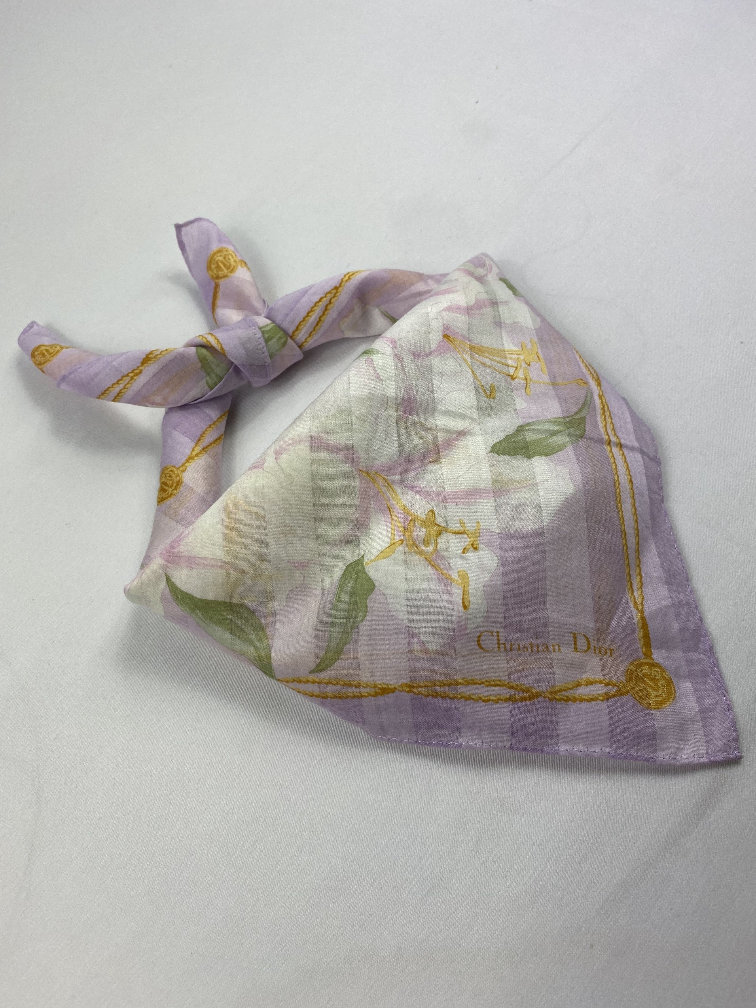 Vintage Christian Dior Handkerchief / Bandana / Neckerchief Size ONE SIZE - 2 Thumbnail