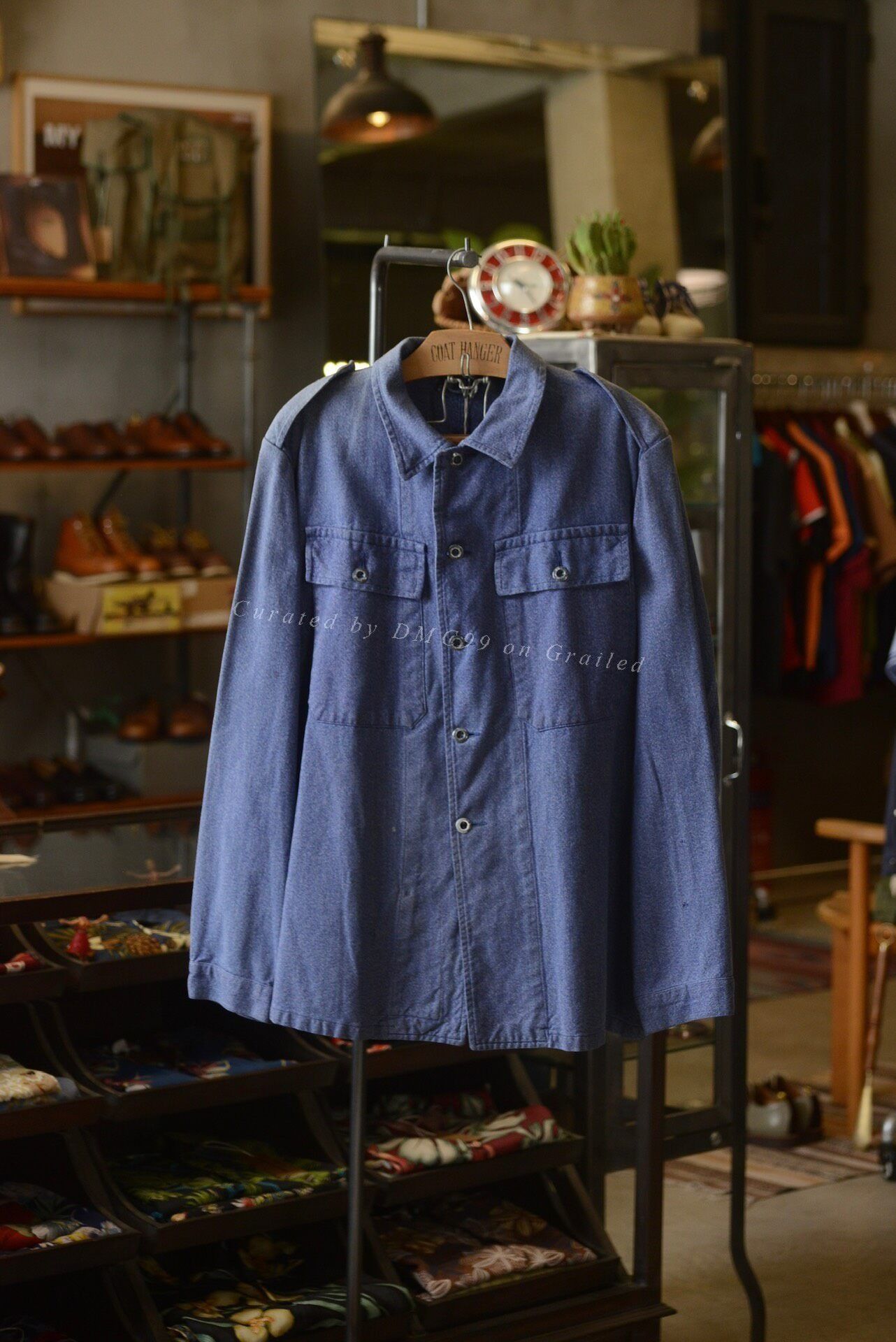 Vintage 1960s Swiss Army Two-Pocket Work Jacket Size US L / EU 52-54 / 3 - 1 Thumbnail
