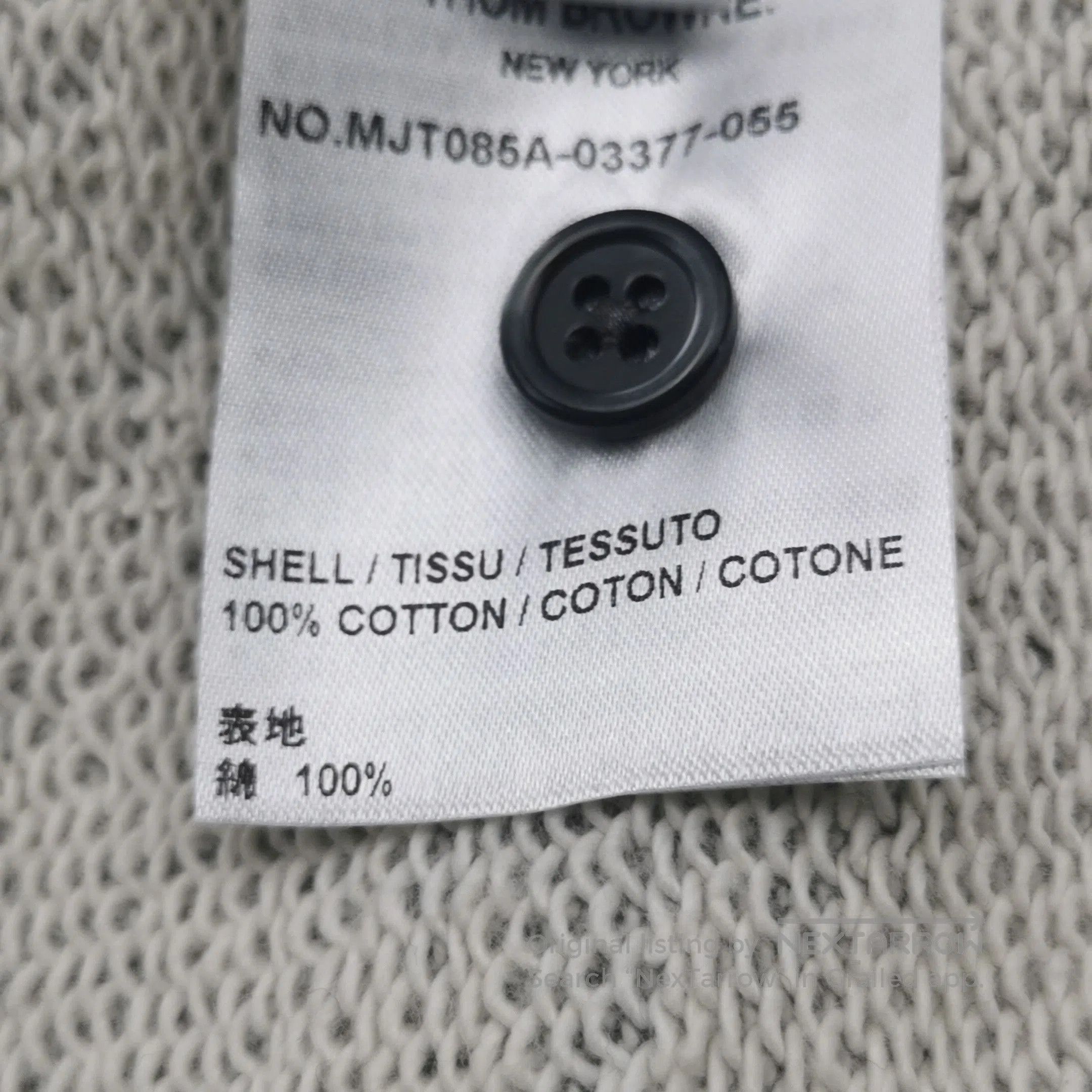 Thom Browne Thom Browne Cotton Crewneck Logo Sweatshirt S. Size US S / EU 44-46 / 1 - 9 Thumbnail