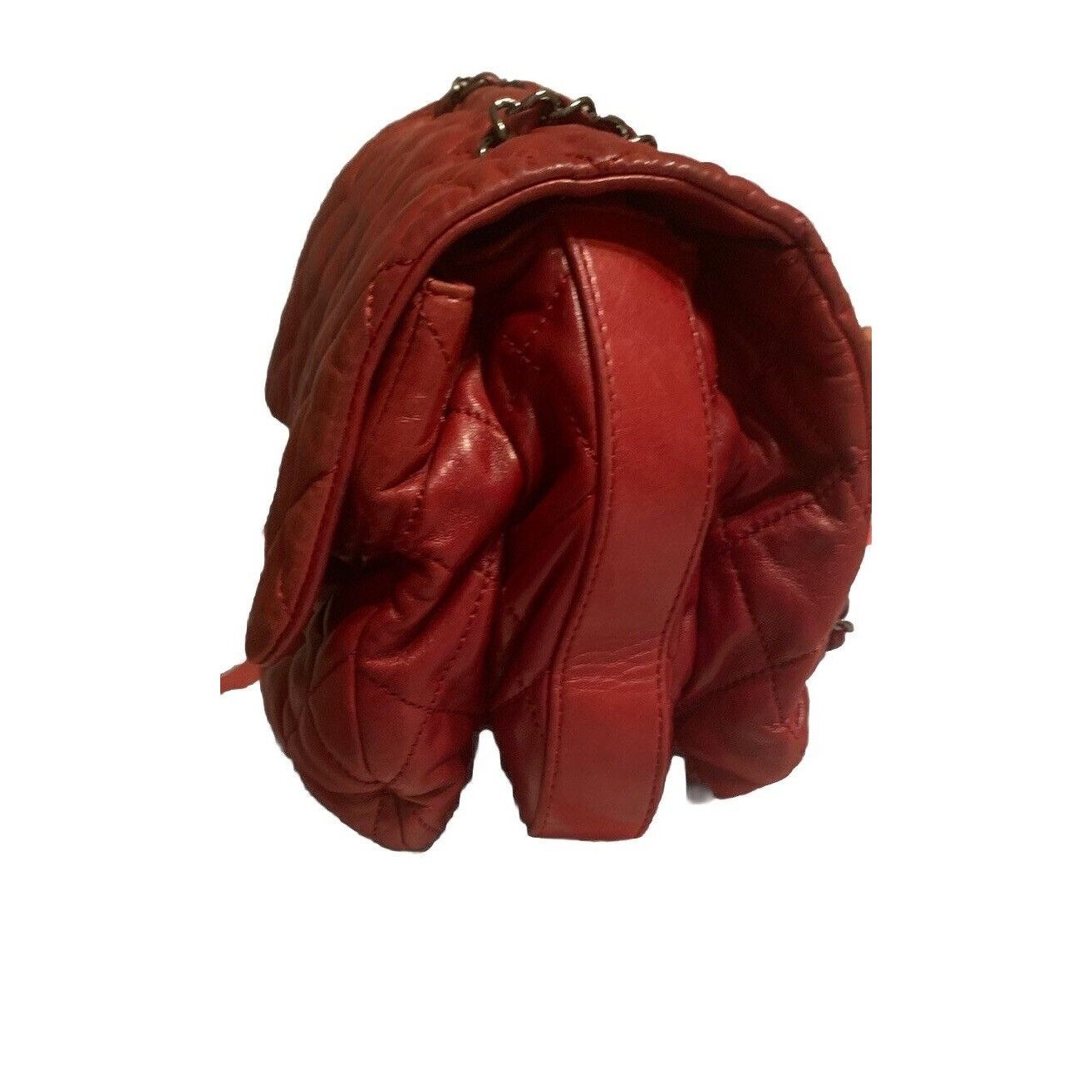 Chanel CHANEL ACCORDION FLAP BAG Burgundy In Quilted Leather Size ONE SIZE - 3 Thumbnail