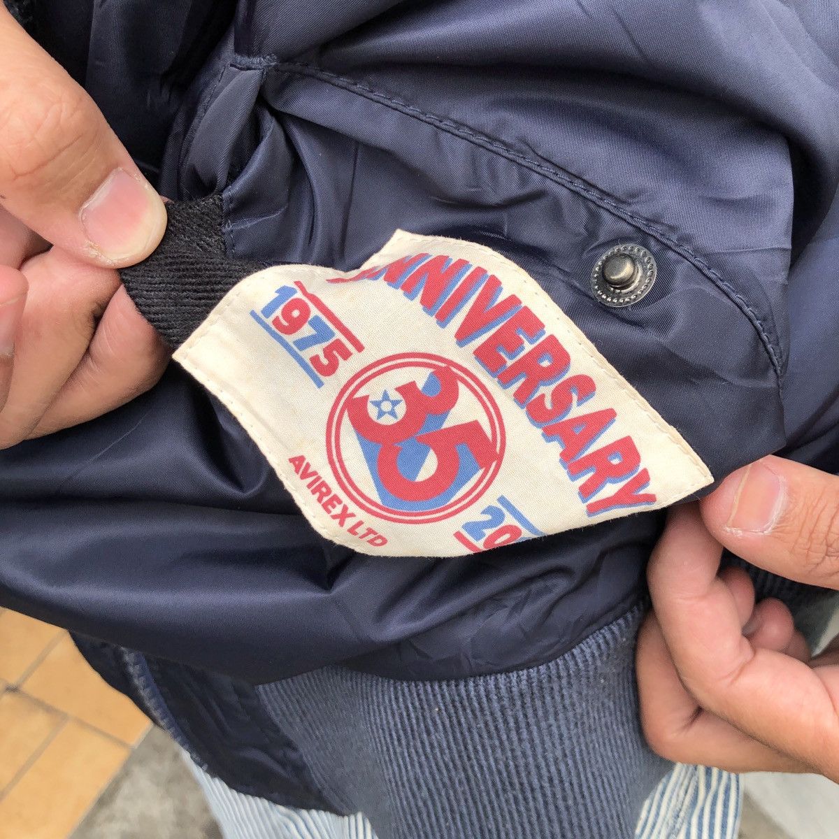 Avirex × Vintage VTG AVIREX " ANNIVERSARY 35 " reversible bomber jacket Size US XL / EU 56 / 4 - 8 Thumbnail