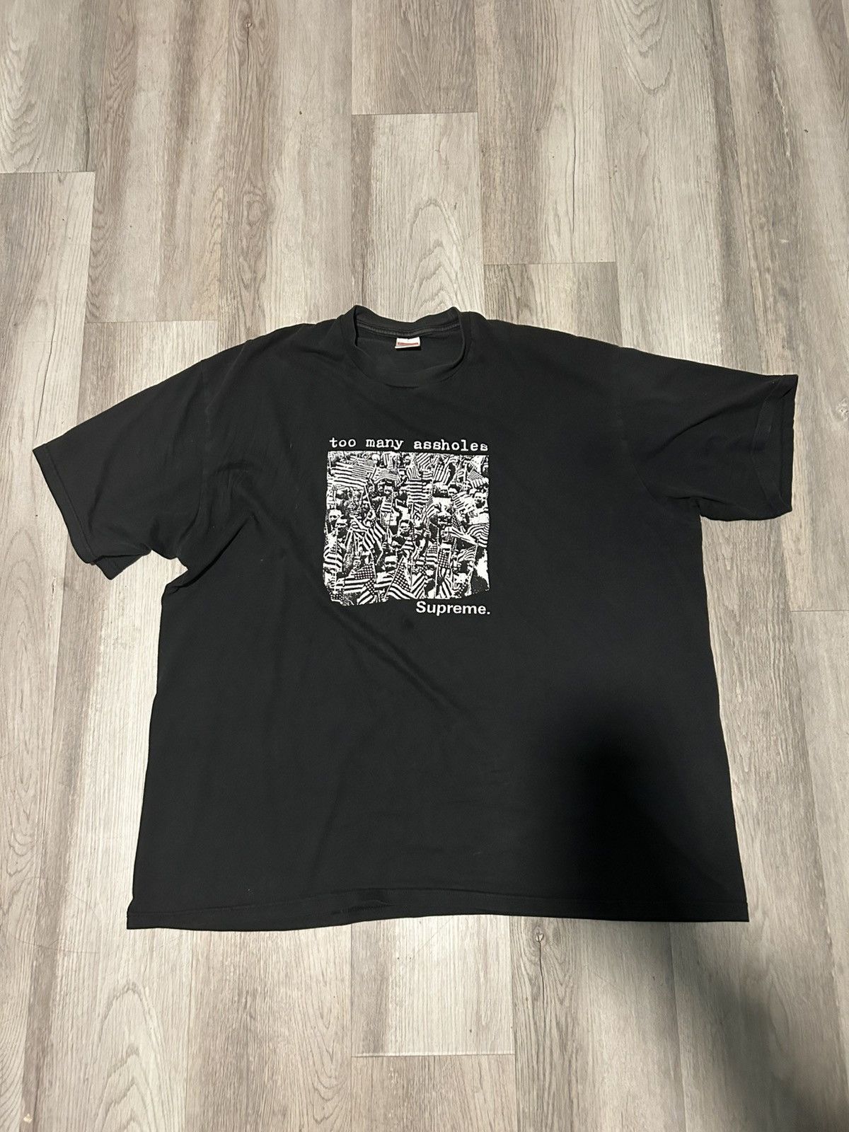 Supreme SUPREME TOO MANY ASSHOLES BLACK TEE SIZE XXL PREOWNED Size US XXL / EU 58 / 5 - 1 Thumbnail