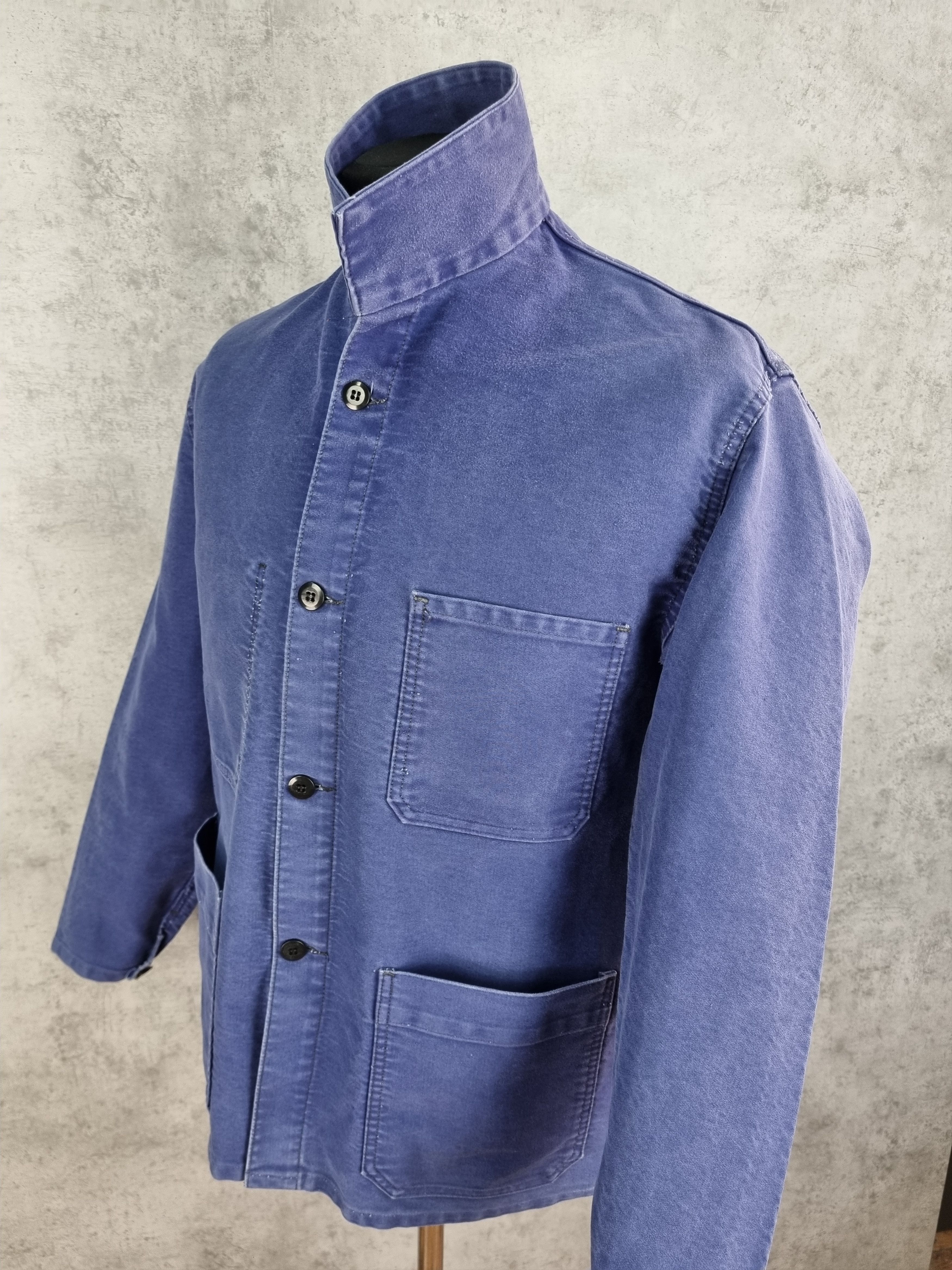 Le Laboureur Vintage French Chore Worker Relaxed Fit Faded Light Jacket Size US XL / EU 56 / 4 - 8 Thumbnail