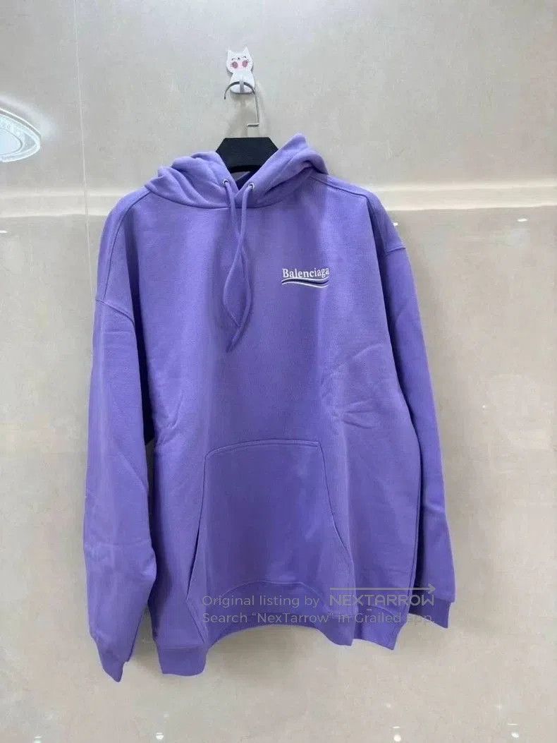 Balenciaga Balenciaga Purple Coke Hoodie. Size US M / EU 48-50 / 2 - 1 Thumbnail