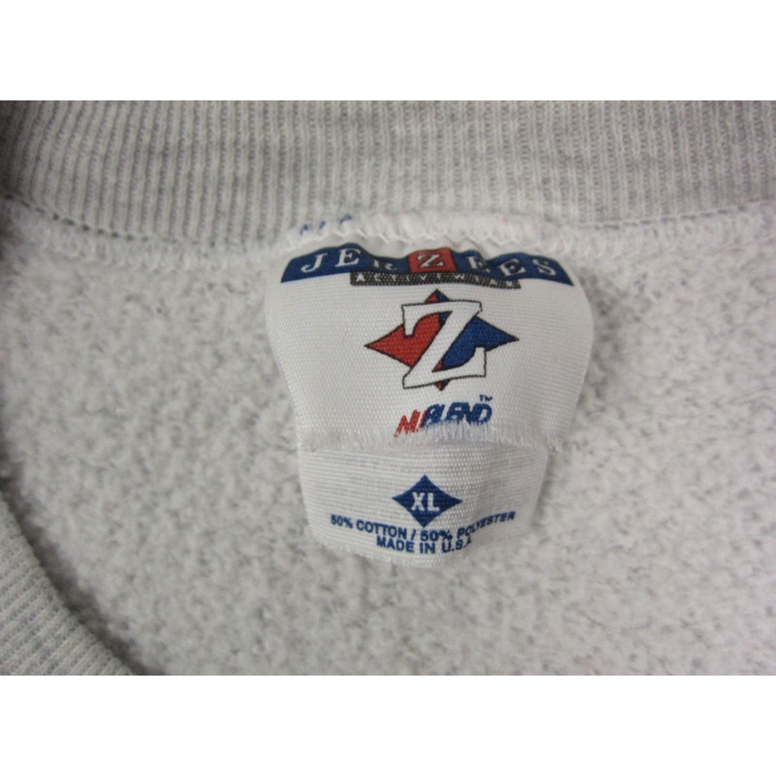 Jerzees VINTAGE Full Tilt Sweatshirt Mens XL Gray Pullover Crewneck USA Made Size US XL / EU 56 / 4 - 3 Thumbnail