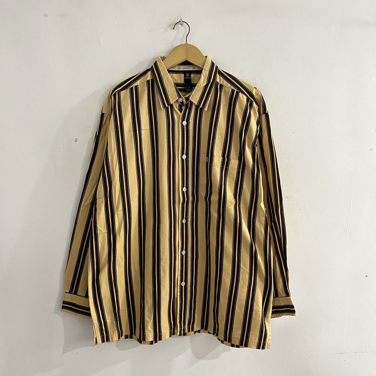 Japanese Brand Makayeli - LS Striped Button Up Shirt Size US XL / EU 56 / 4 - 1 Thumbnail