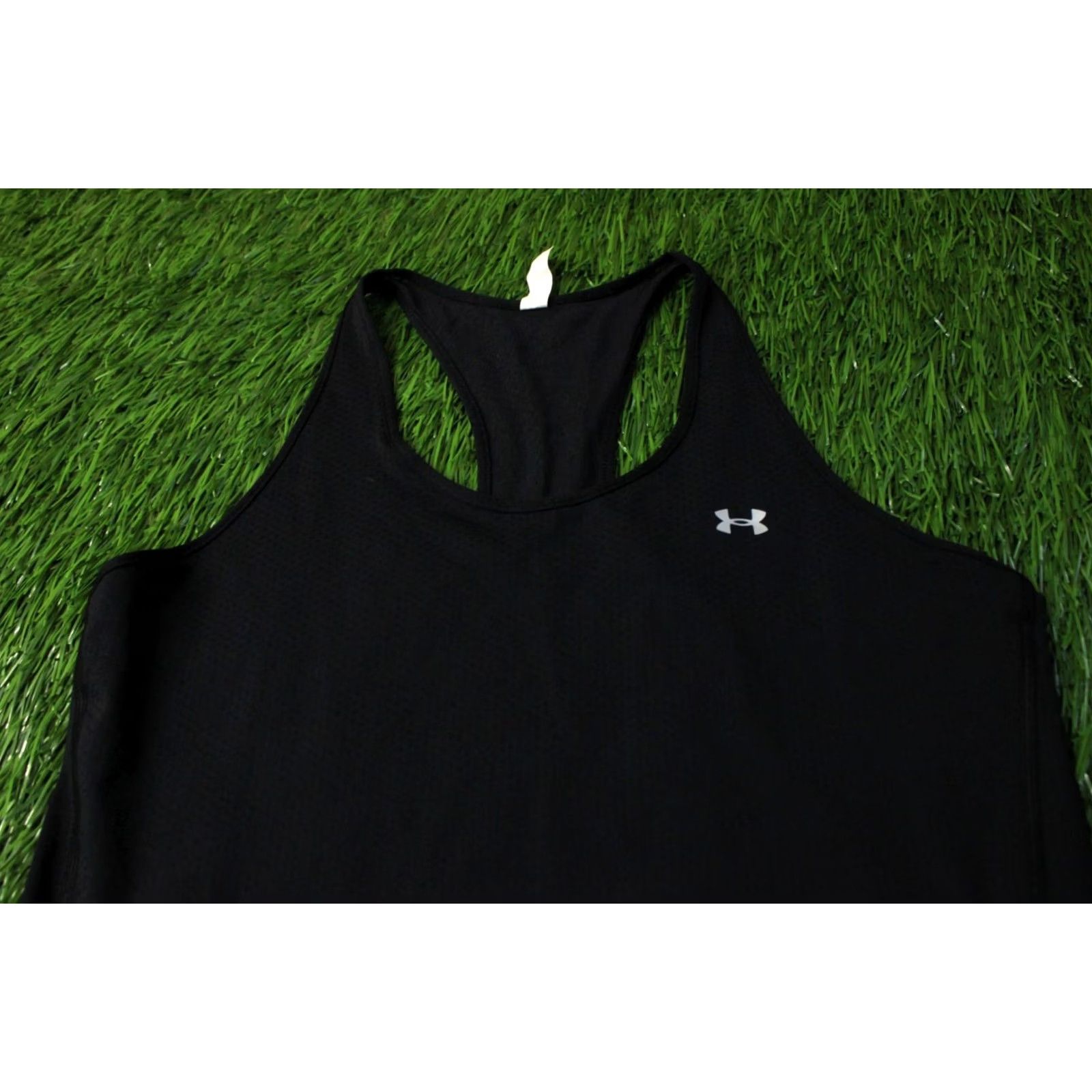 Under Armour UNDER ARMOUR HeatGear Vest Women Training Shirt Tank 2023 L Black Vest Sleeveless Jersey Basic Size L / US 10 / IT 46 - 2 Thumbnail