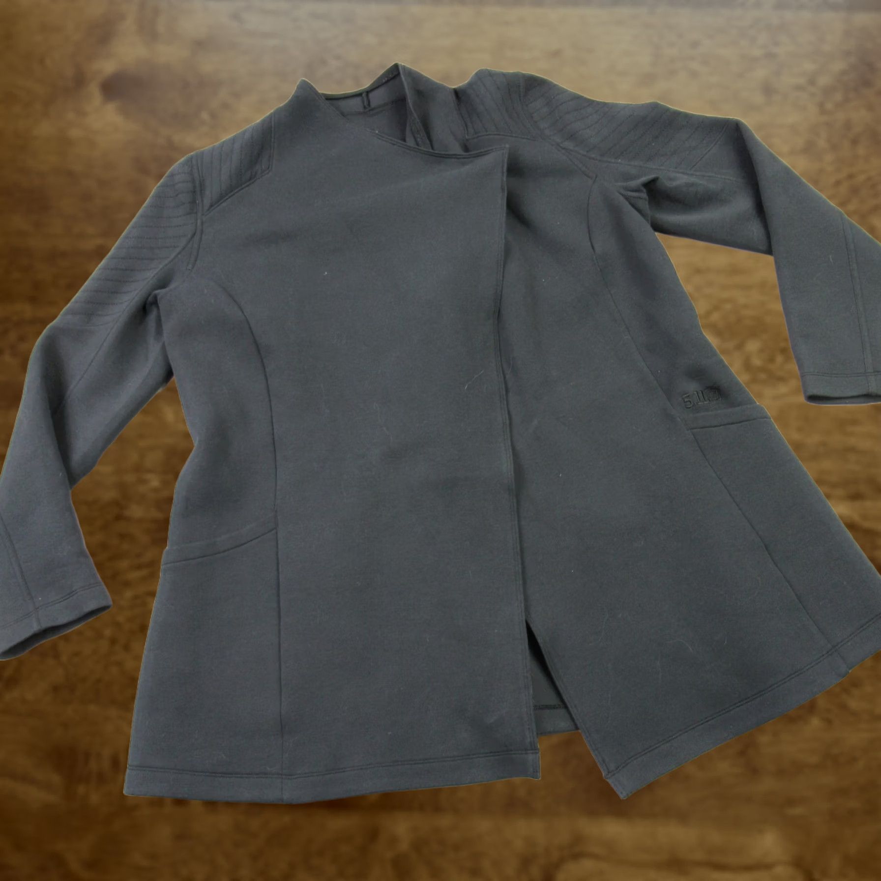 Vintage 5.11 Shirt Womens Large Long Sleeve Snap Front Pockets Black Casual Outdoor Knit Cotton Blend Lightweight All Seasons Regular Mens Womens Boys Girls Size L / US 10 / IT 46 - 1 Thumbnail