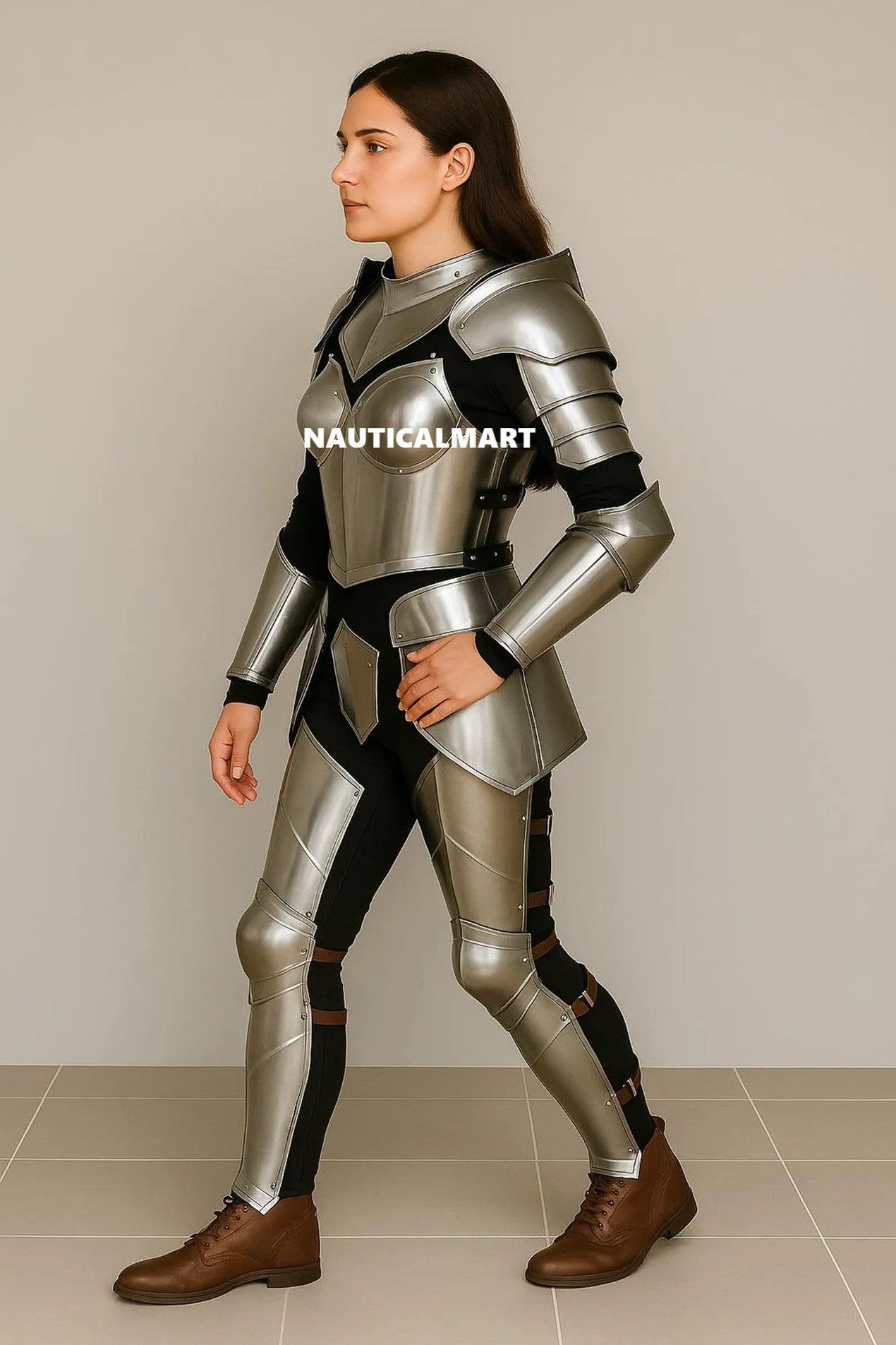 Other Women’s Full Steel Plate Armor Suit Size ONE SIZE - 2 Thumbnail