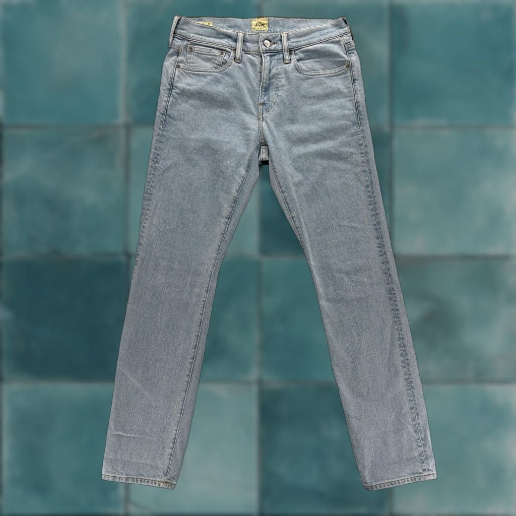 J.Crew J.CREW 484 Stretch Jeans Mens 28x30 Light Wash Slim Tapered Denim Blue Preppy denim jeans, Mens, 28, Light wash, 30 inseam Size US 28 / EU 44 - 1 Thumbnail