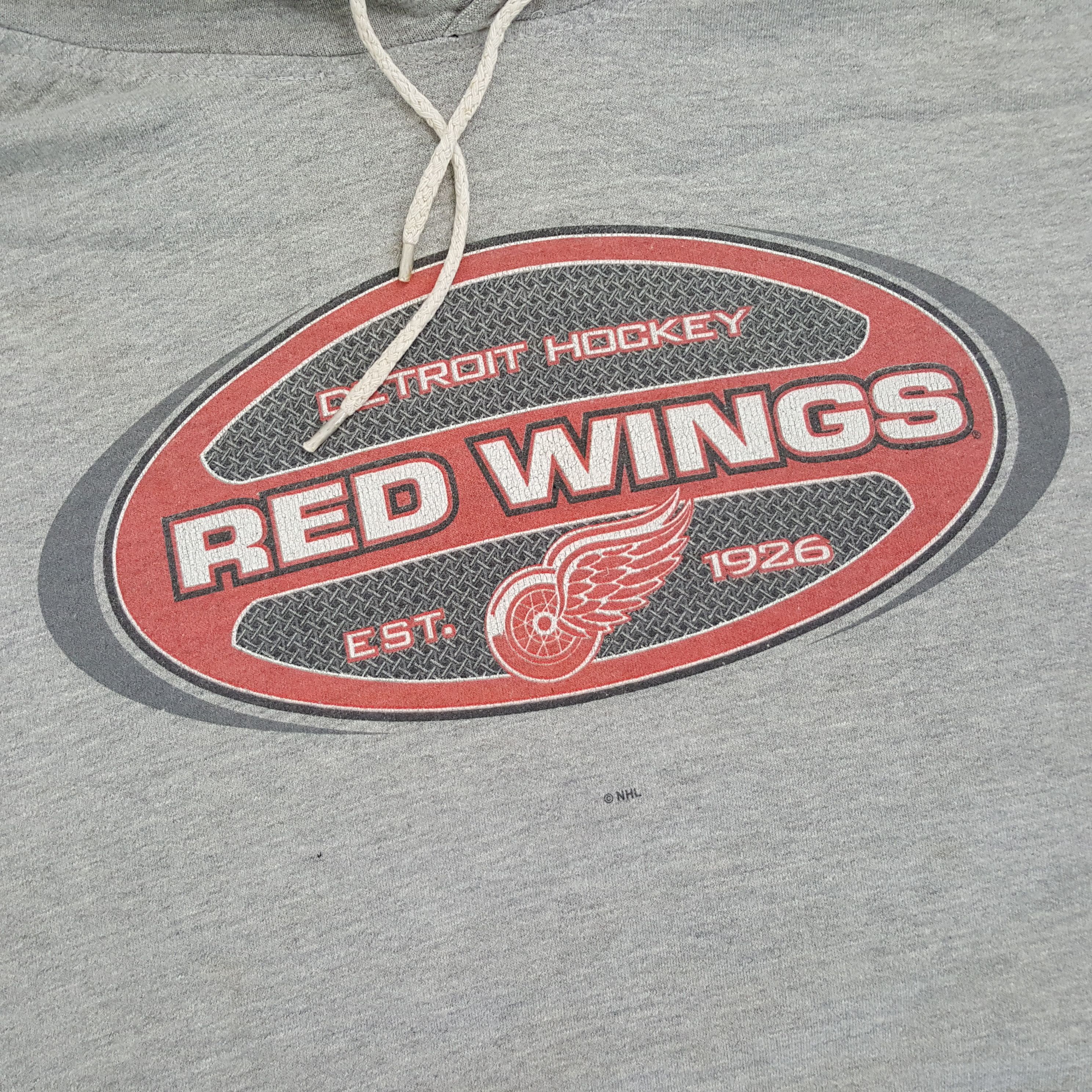 NHL × Vintage Vintage Detroit Hockey Red Wings Ice Hockey Team Hoodie Size US L / EU 52-54 / 3 - 2 Thumbnail