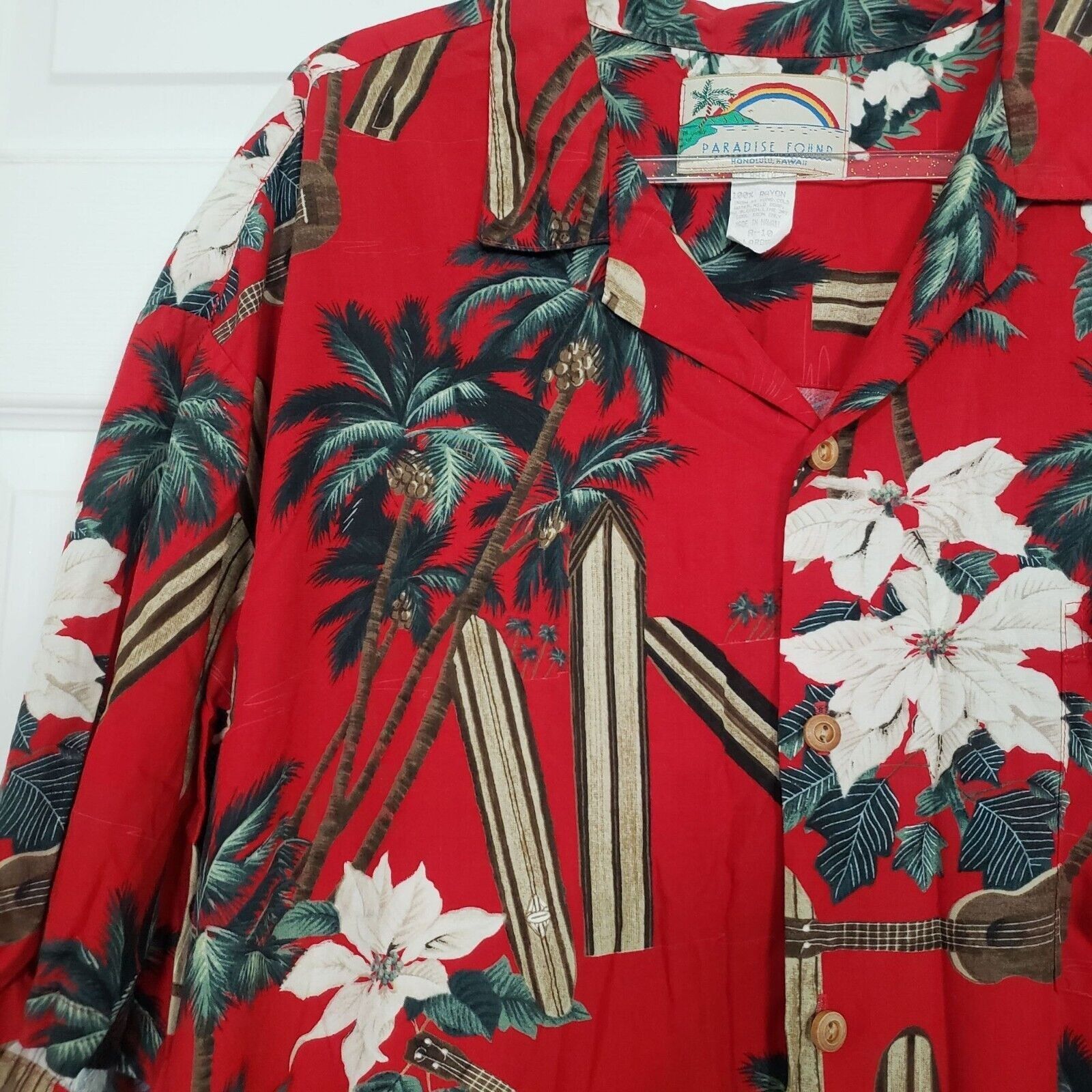 Paradise Found Paradise Found Vintage Floral Hawaiian Shirt Mens Size XL Size XL / US 12-14 / IT 48-50 - 3 Thumbnail