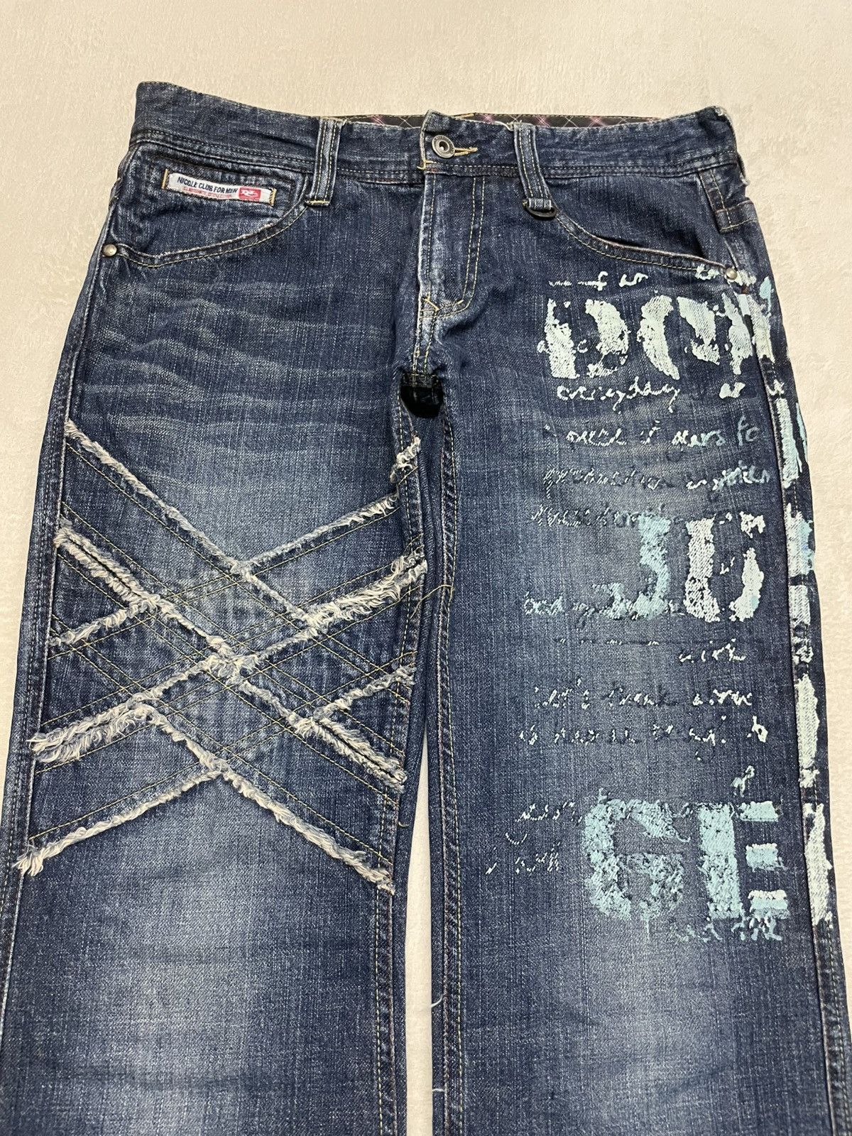Japanese Brand Vintage Nicole Club Boot Cut Denim Jeans Size US 31 - 2 Thumbnail