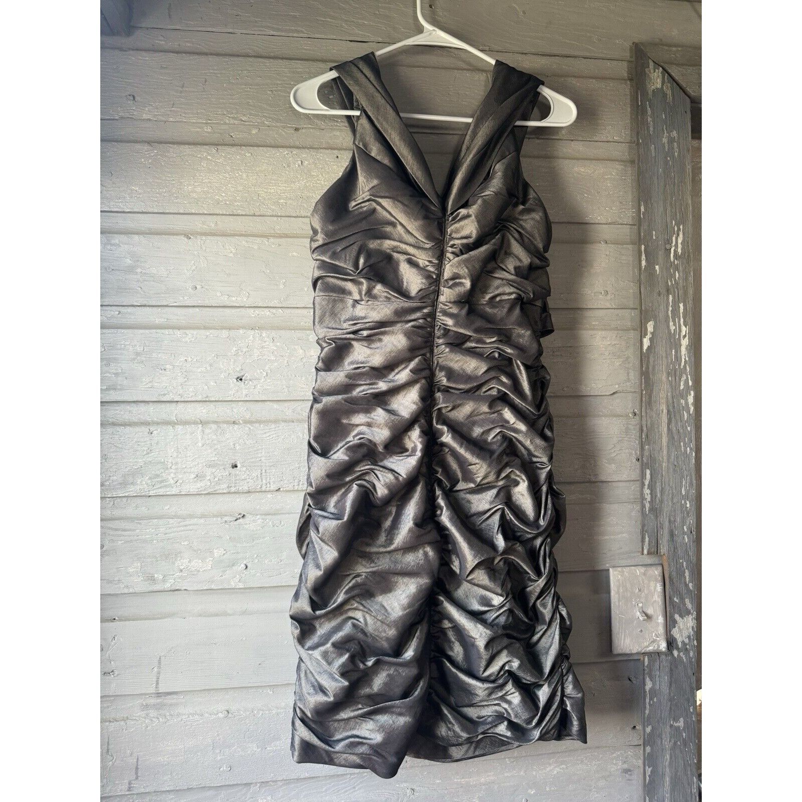Other David’s Bridal Dress Satin Cachet Dress Formal Wedding Cockt Size XL / US 12-14 / IT 48-50 - 4 Thumbnail