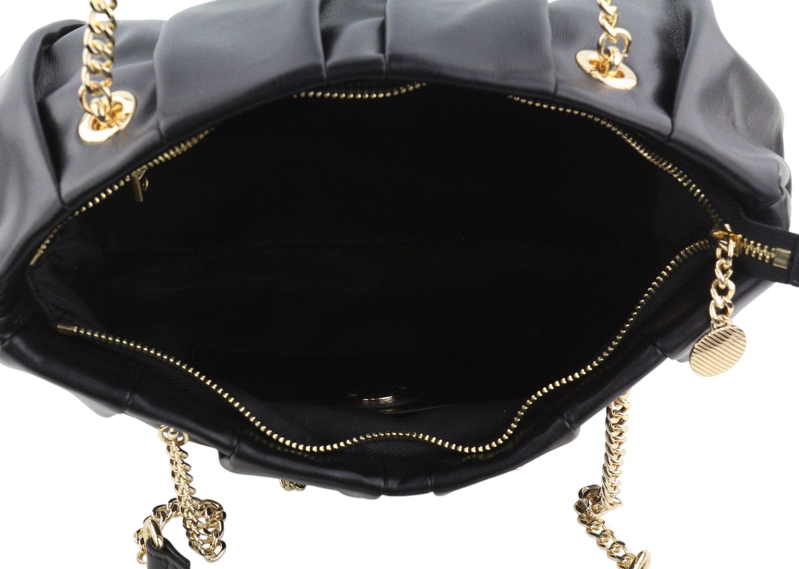 Love Moschino BORSA PU GRS NERO OS Gold Tone Handles 87741 Size ONE SIZE - 8 Thumbnail