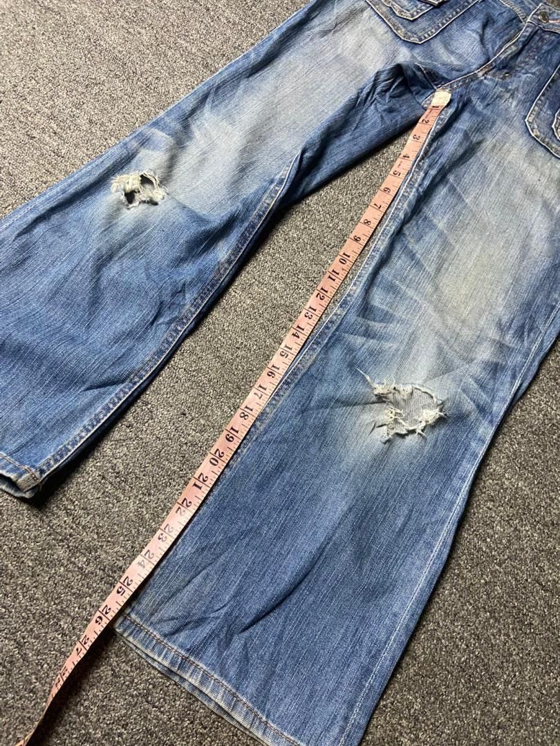 Japanese Brand Japanese Brand Low Rise Flare Jeans with Cargo Pocket (155) Size US 27 - 4 Thumbnail