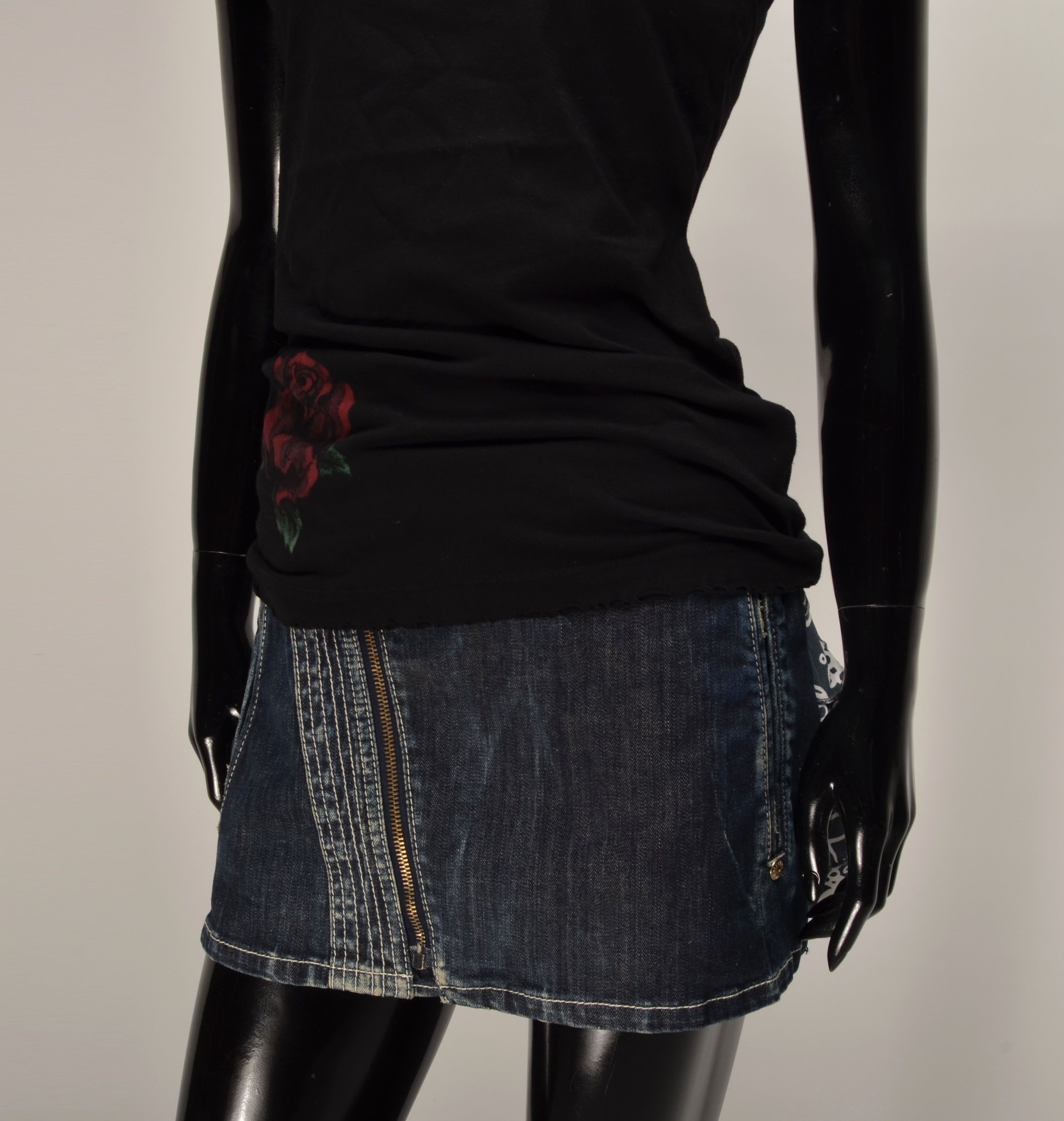 Affliction Sinful by Affliction Y2K Grunge Rhinestone Distressed Top Size M / US 6-8 / IT 42-44 - 3 Thumbnail