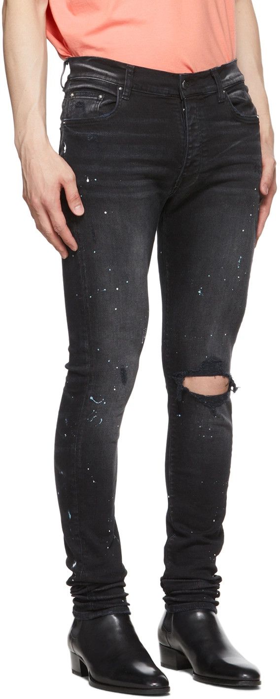 Amiri Amiri Artist Broken Black Painter Jeans (sz 38) Size US 36 / EU 52 - 1 Thumbnail