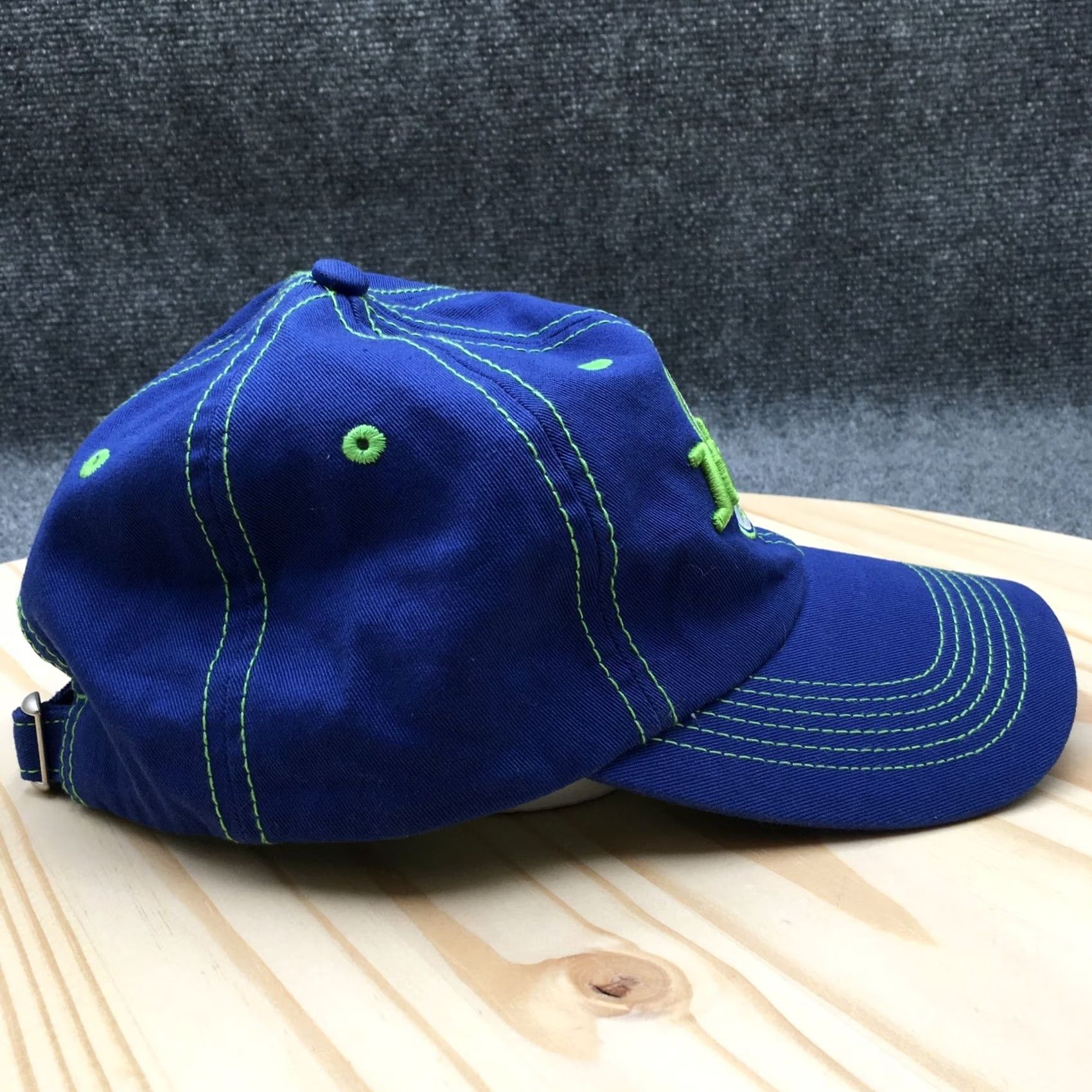 Good American Johnson ADG Baseball Cap Mens Blue OS Adjustable Curved Brim Embroidered Logo Size ONE SIZE - 5 Thumbnail