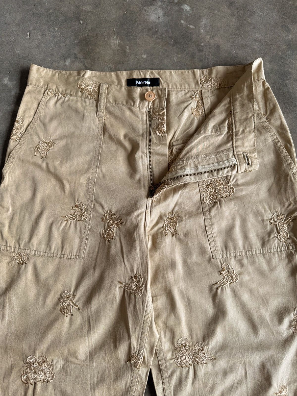 Ne-Net Rare🐉Ne-Net by Issey Miyake Print Pants Size US 30 / EU 46 - 1 Thumbnail
