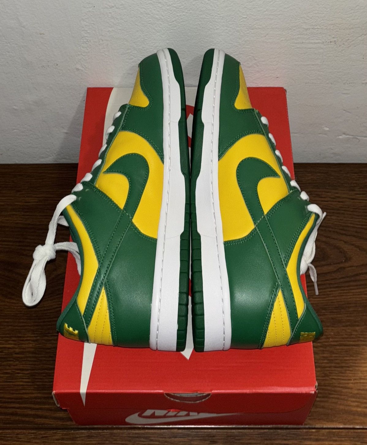 Nike Nike Dunk Low SP Brazil Yellow Green Size US 11 / EU 44 - 5 Thumbnail