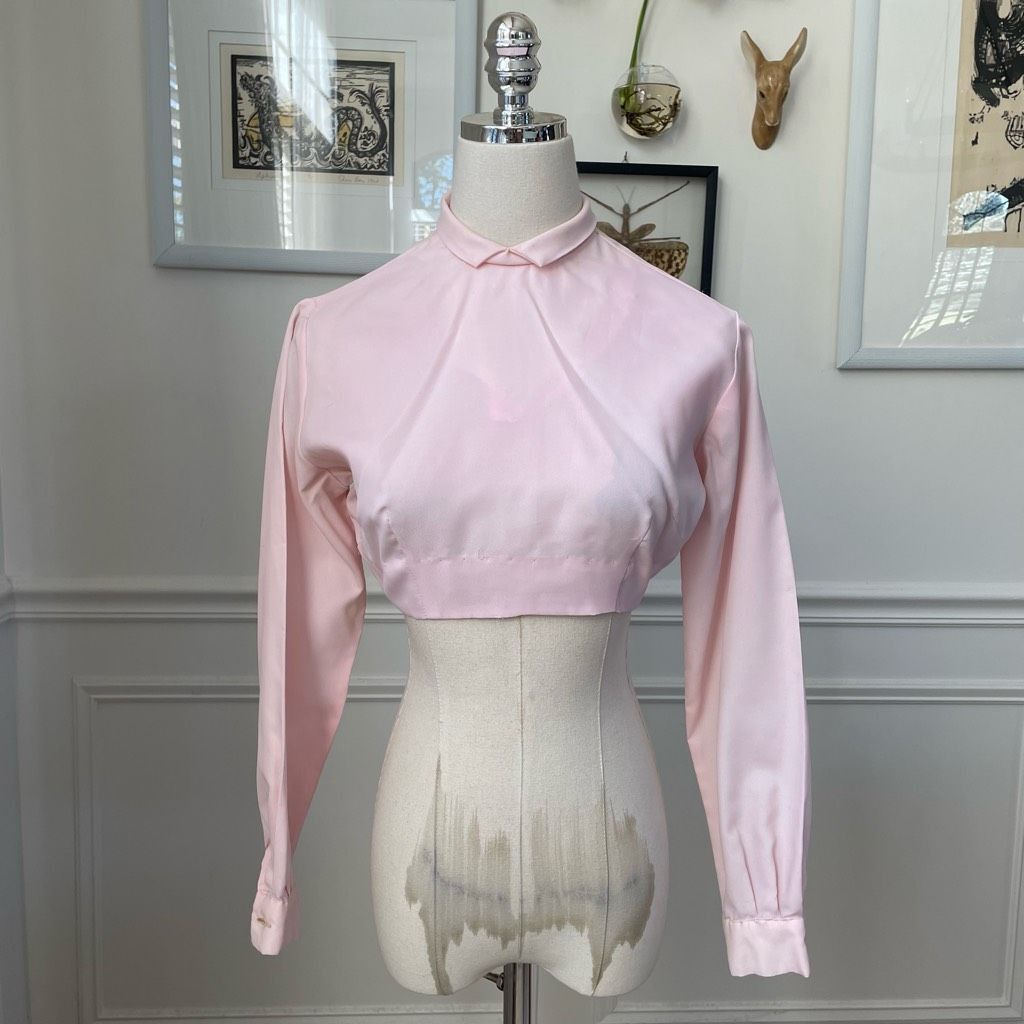 Vintage Vintage 60s Red Velveteen Shift Dress Pink Cropped Blouse XS Size XS / US 0-2 / IT 36-38 - 8 Thumbnail
