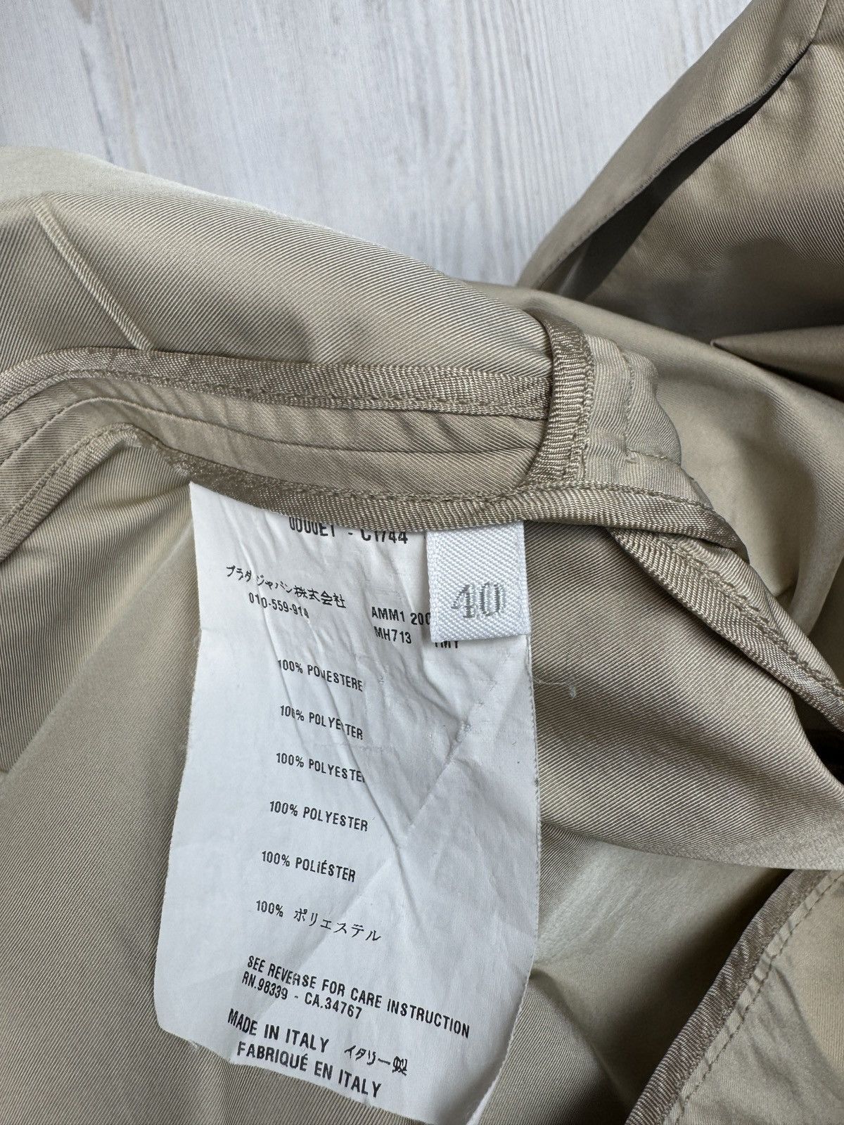 Miu Miu Miu Miu beige double breasted short coat Size S / US 4 / IT 40 - 14 Thumbnail
