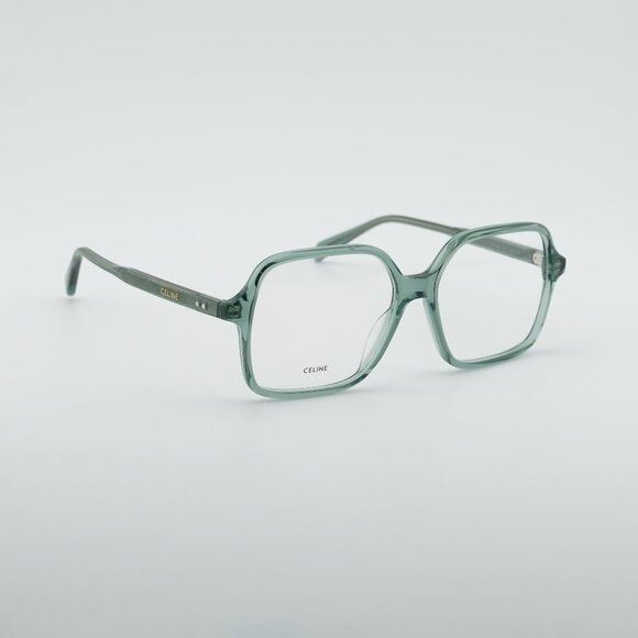 Celine Celine CL50126I 093 Eyeglasses Light Green 55mm Square Frame Size ONE SIZE - 1 Thumbnail