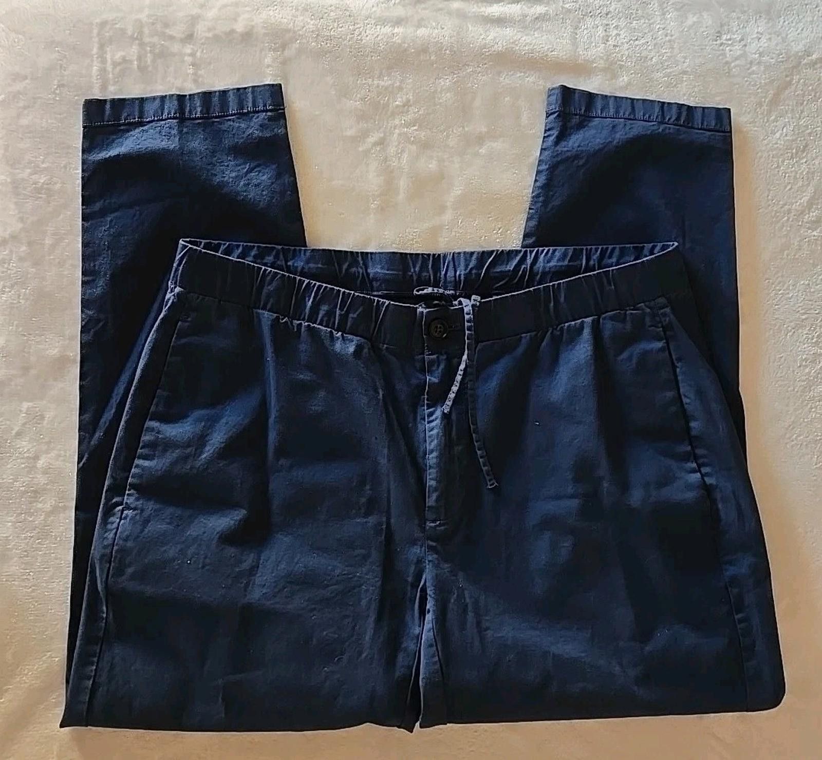 Bonobos Bonobos Men's Size 36 x 27 Drawstring Flat Front Pants Blue Size US 36 / EU 52 - 3 Thumbnail